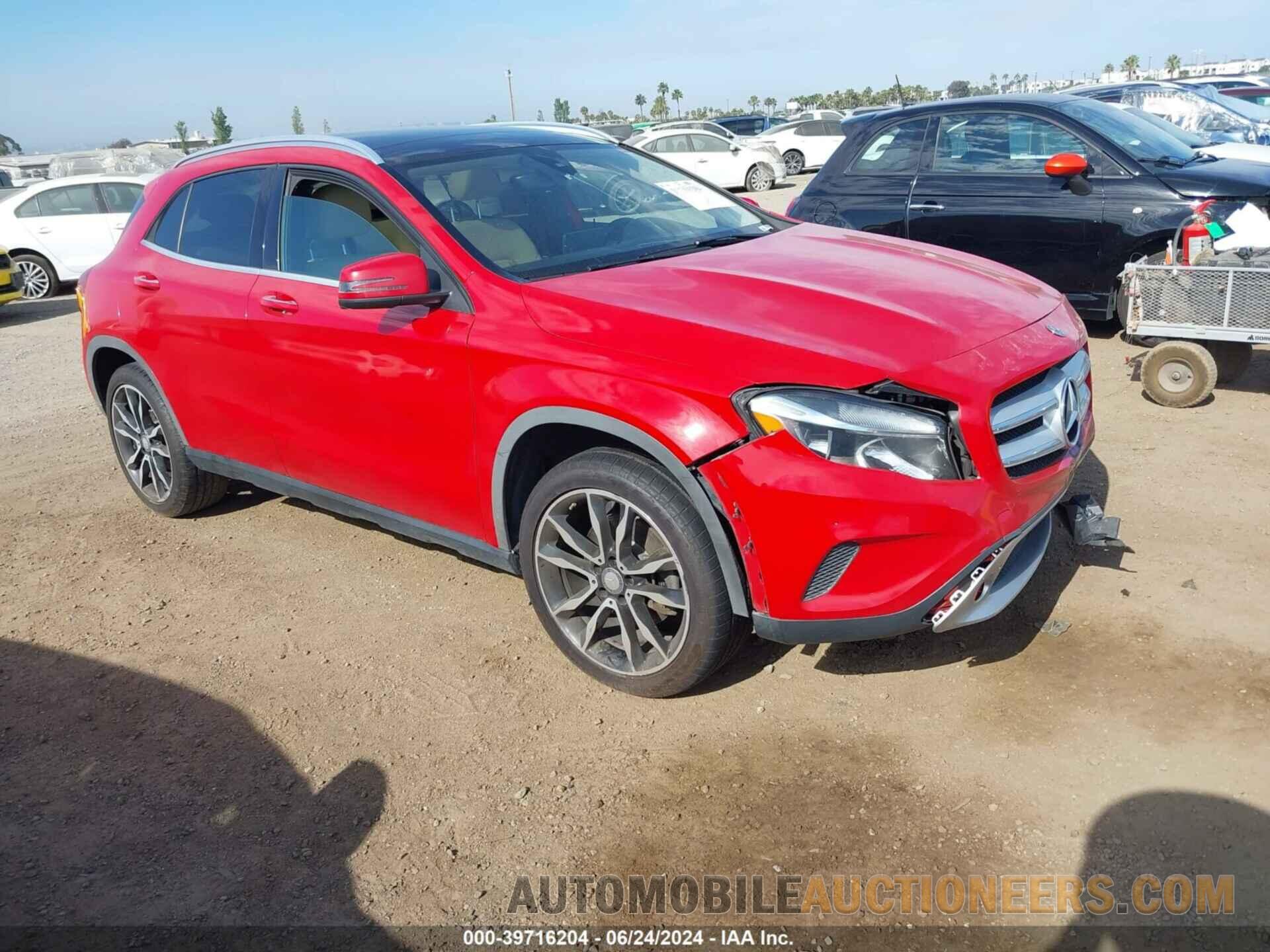 WDCTG4EB3GJ246713 MERCEDES-BENZ GLA 250 2016