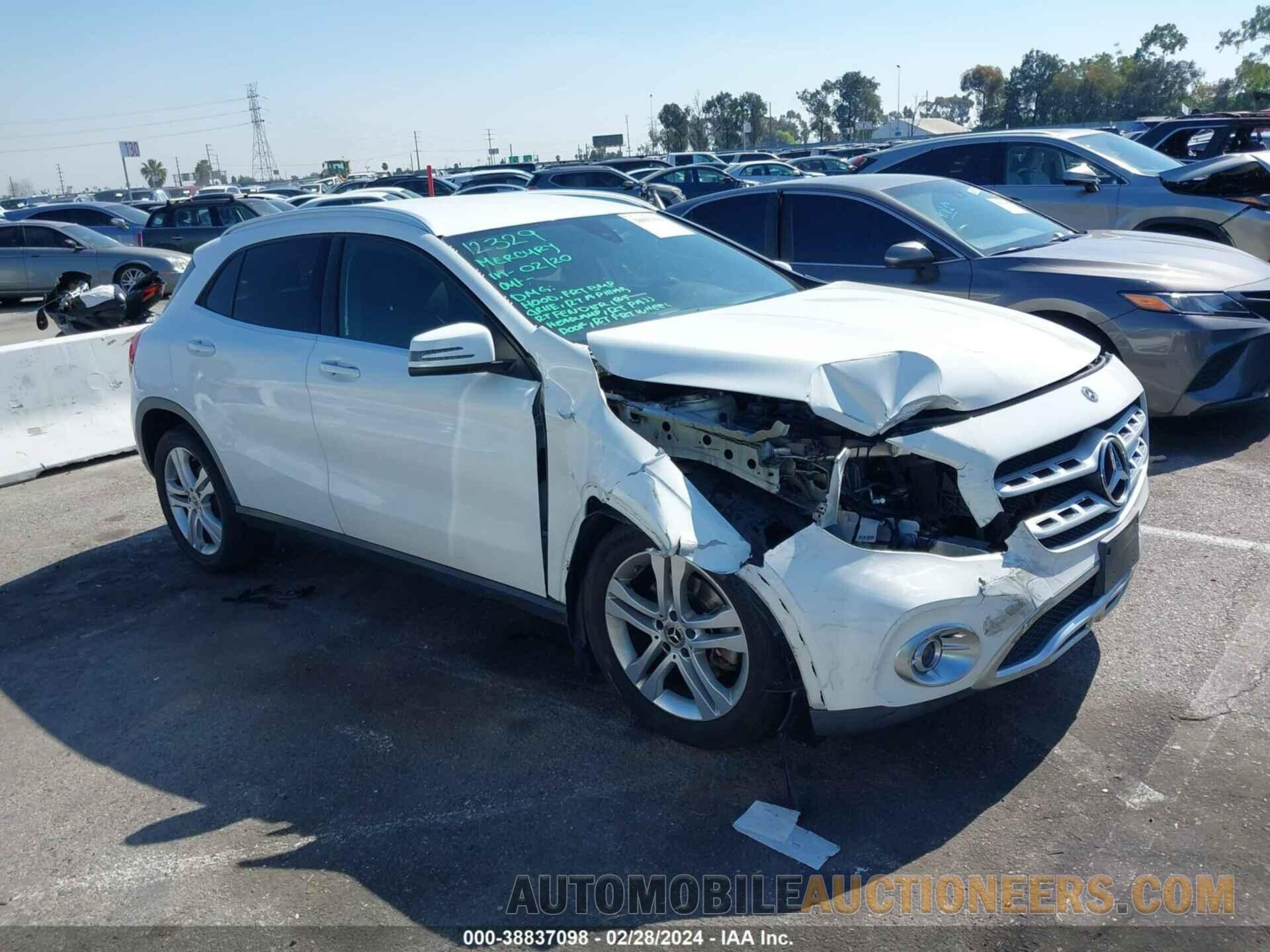 WDCTG4EB3LU024505 MERCEDES-BENZ GLA 250 2020