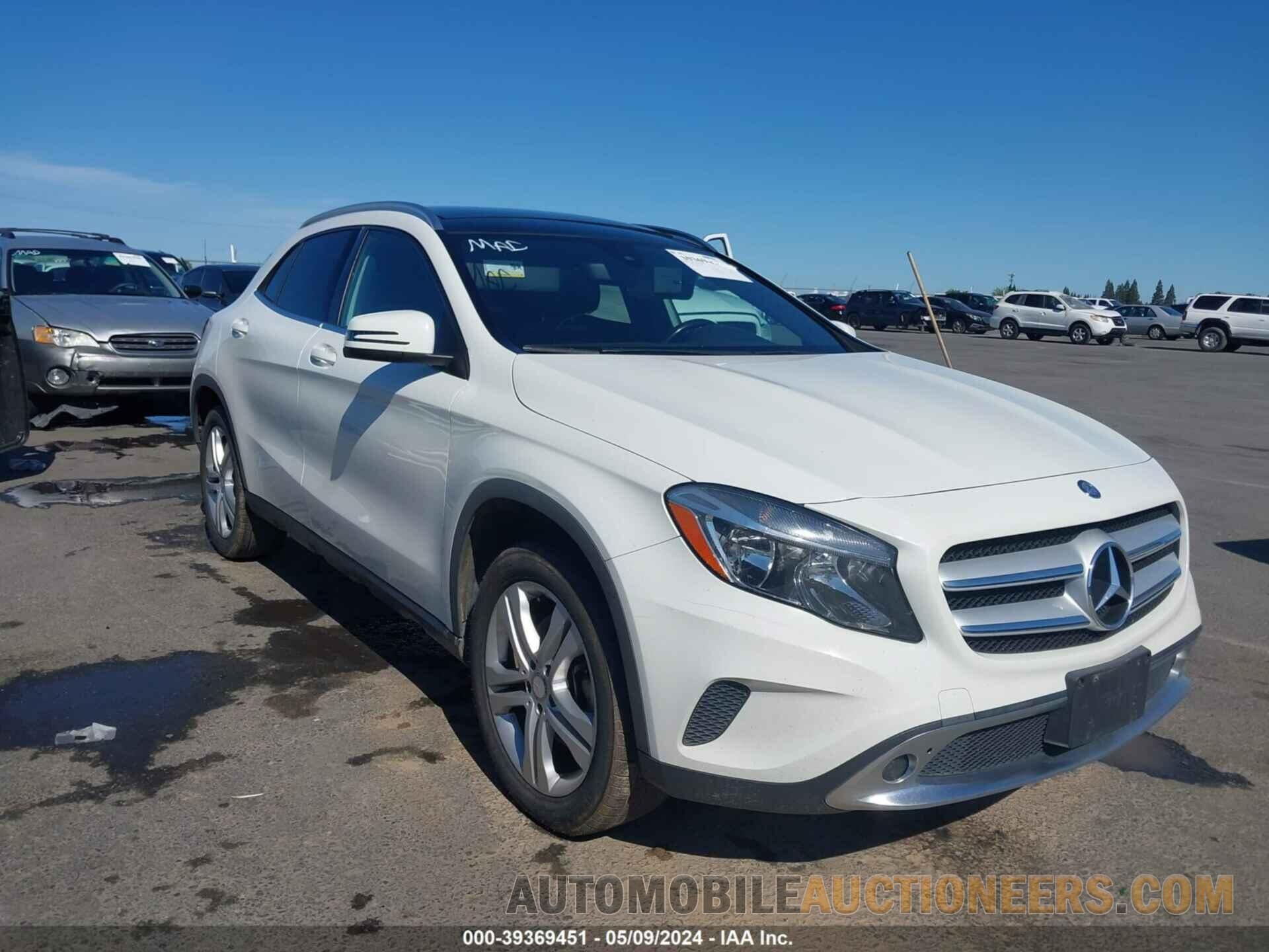 WDCTG4EB5GJ204608 MERCEDES-BENZ GLA 250 2016