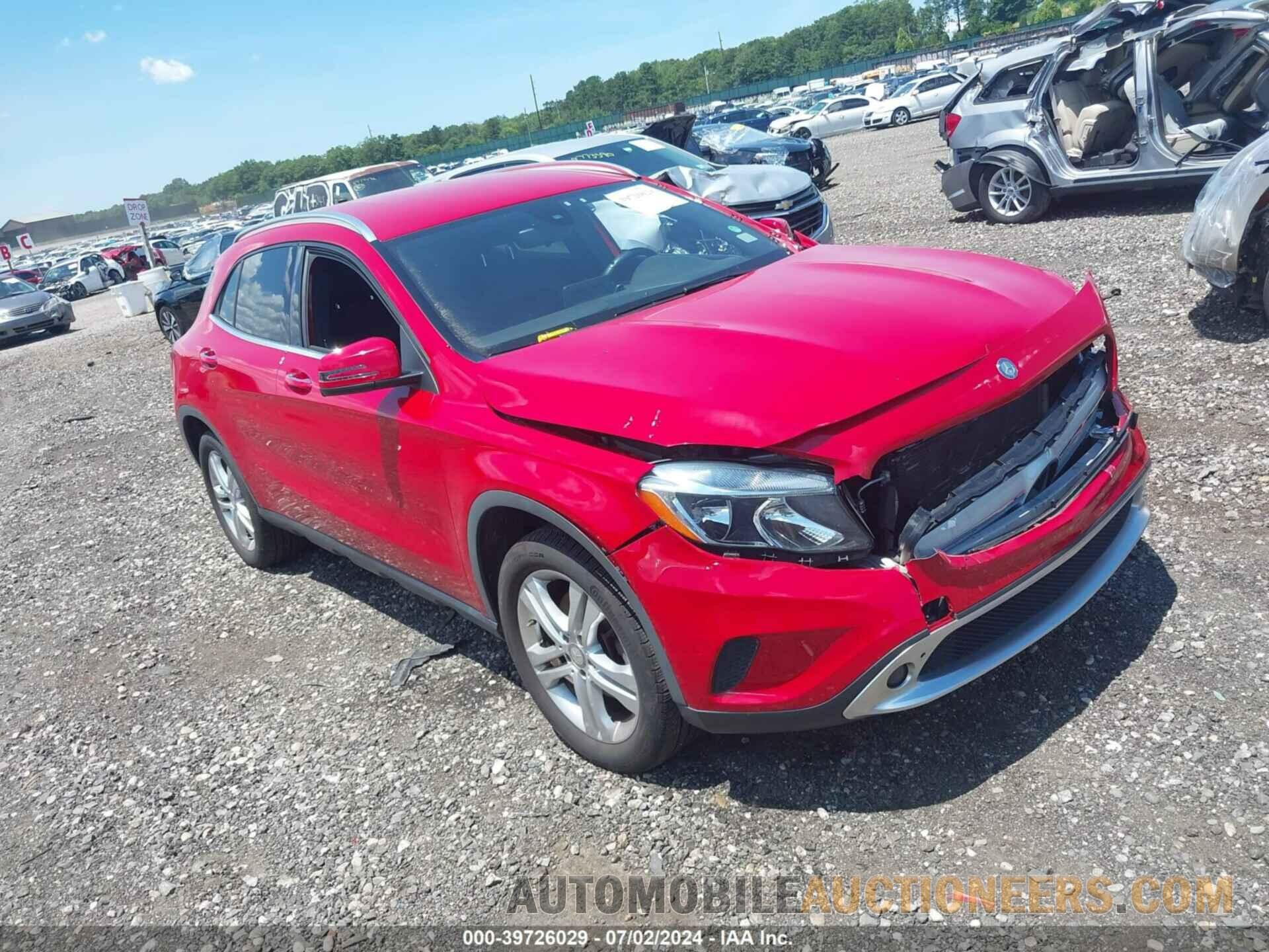 WDCTG4EB6GJ205153 MERCEDES-BENZ GLA 2016