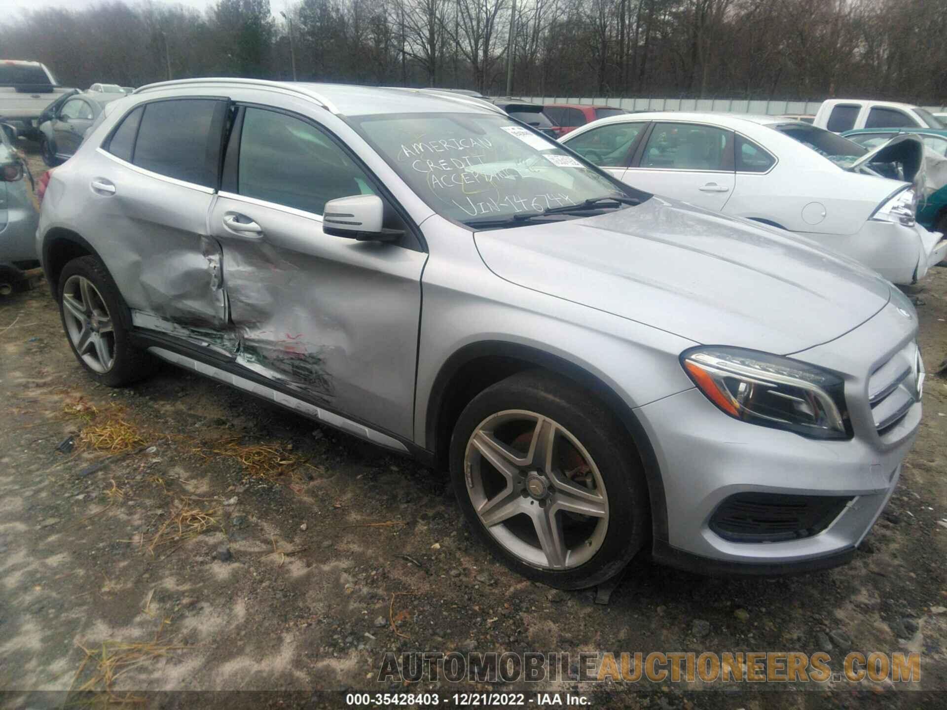 WDCTG4EB9FJ146744 MERCEDES-BENZ GLA 250 2015