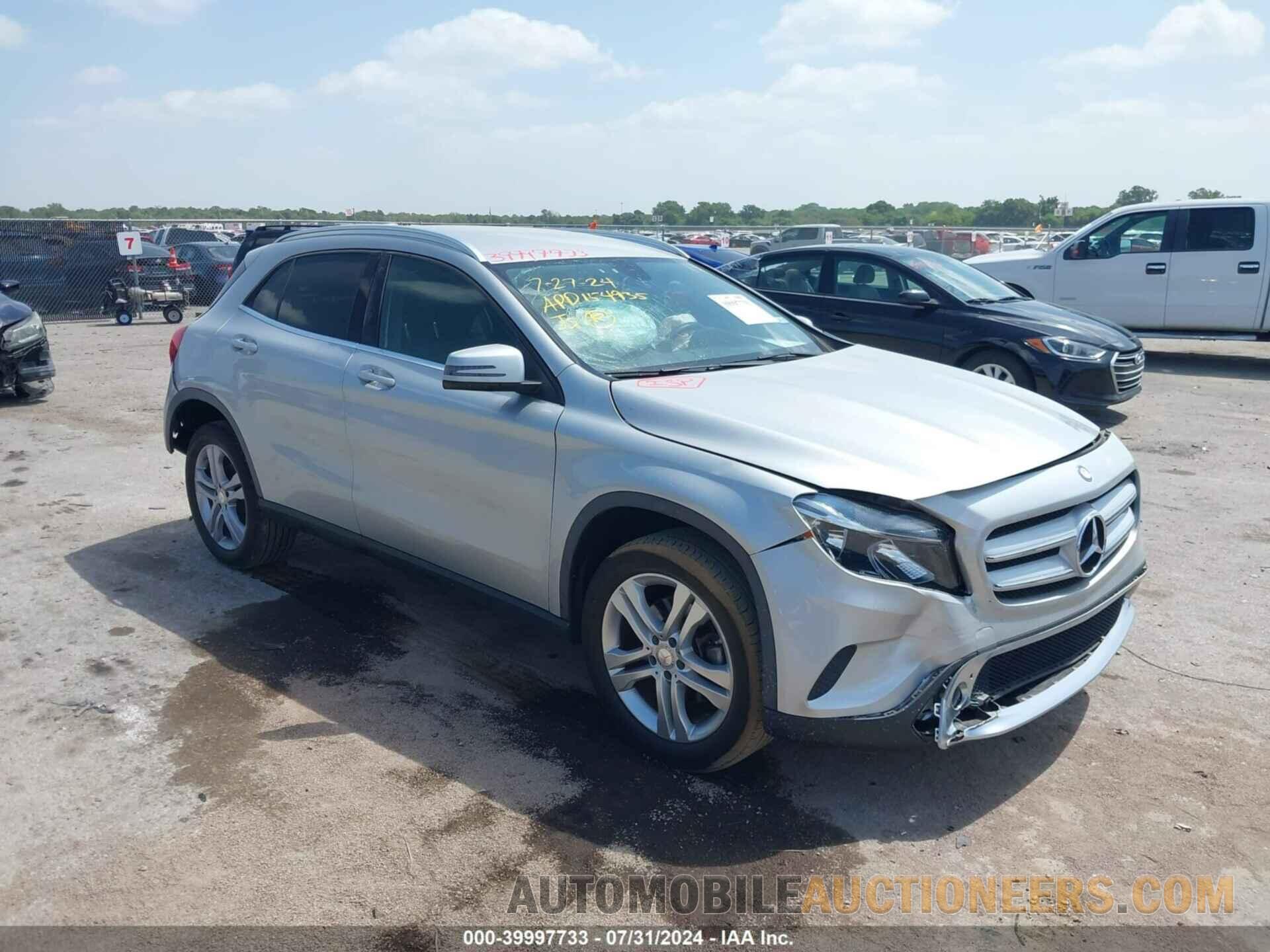 WDCTG4EB9FJ153824 MERCEDES-BENZ GLA 250 2015