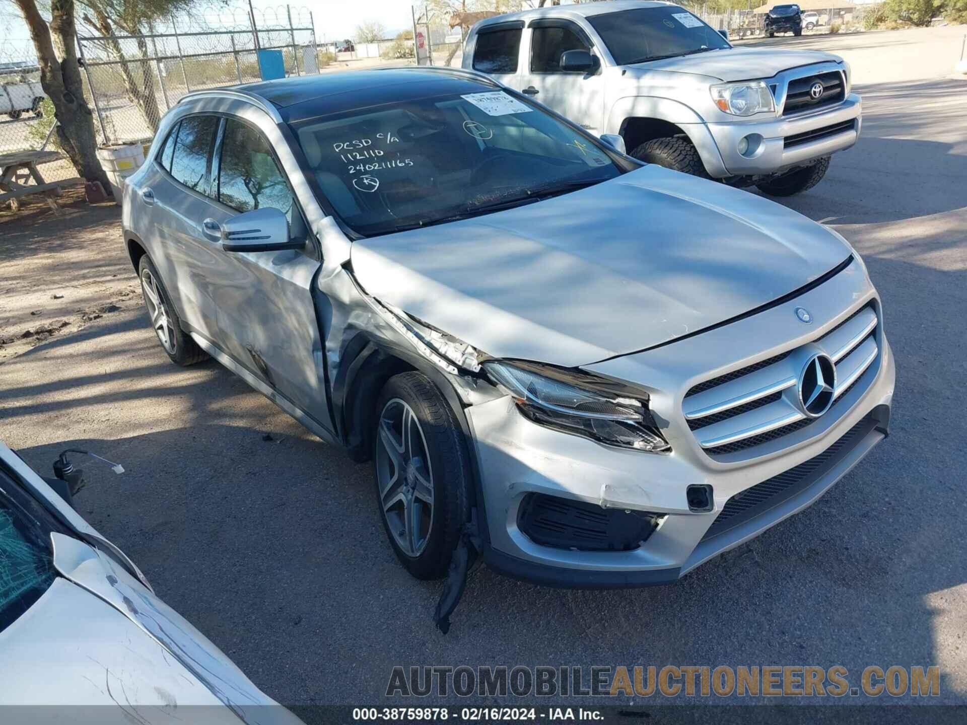 WDCTG4GB0GJ222382 MERCEDES-BENZ GLA 250 2016