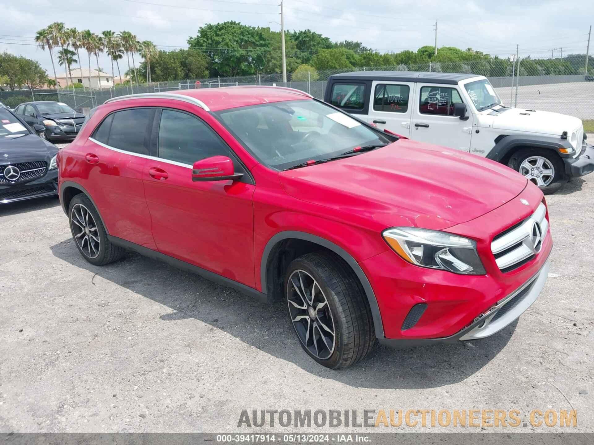 WDCTG4GB1FJ122239 MERCEDES-BENZ GLA 250 2015