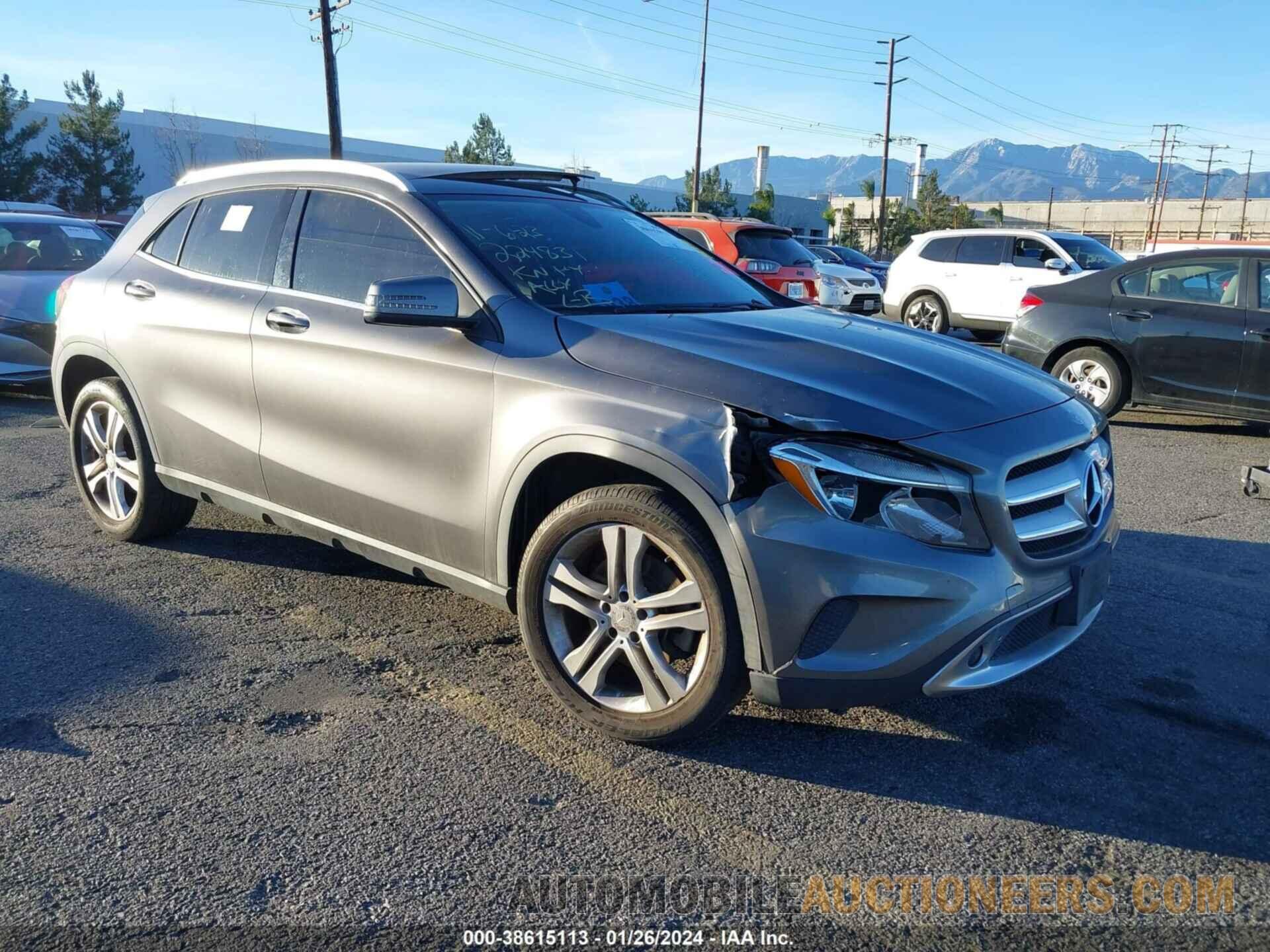 WDCTG4GB2GJ224831 MERCEDES-BENZ GLA 250 2016