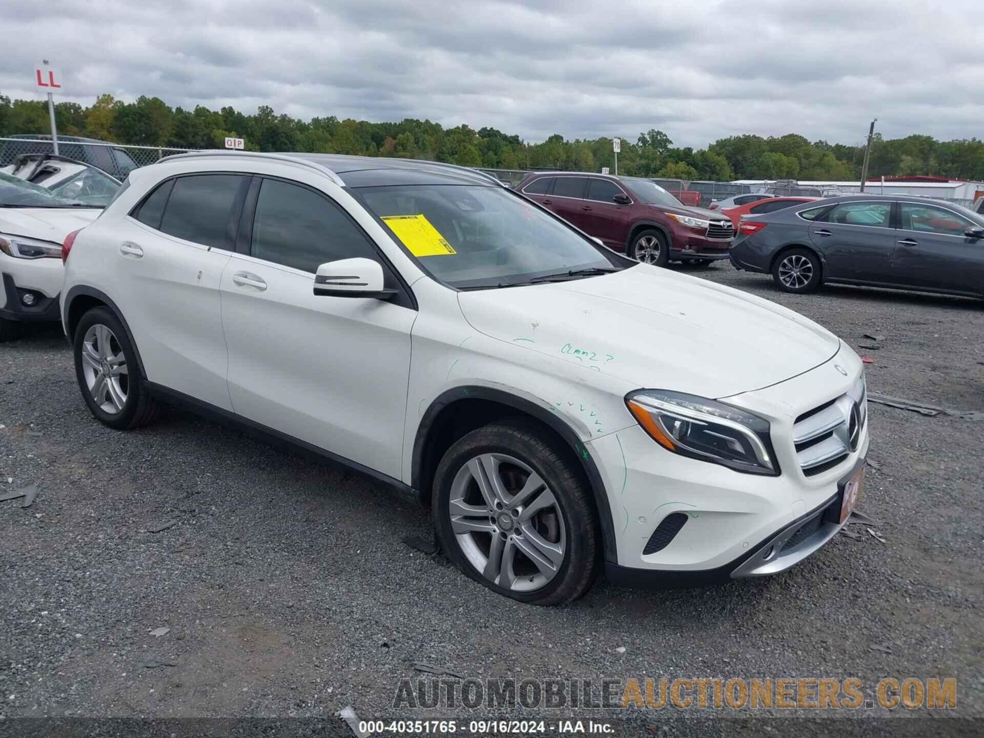 WDCTG4GB2GJ264360 MERCEDES-BENZ GLA 250 2016