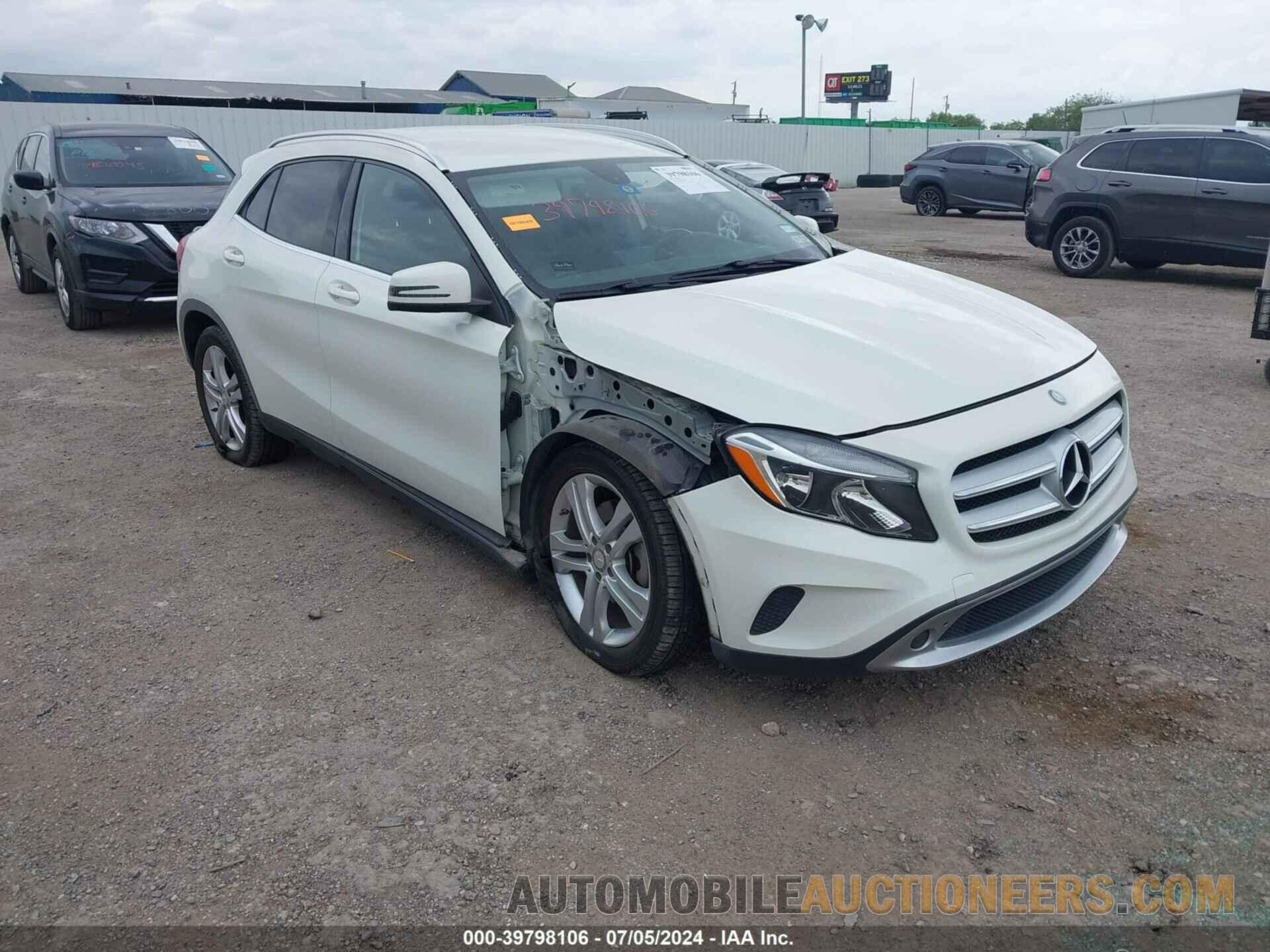 WDCTG4GB3FJ091432 MERCEDES-BENZ GLA 250 2015