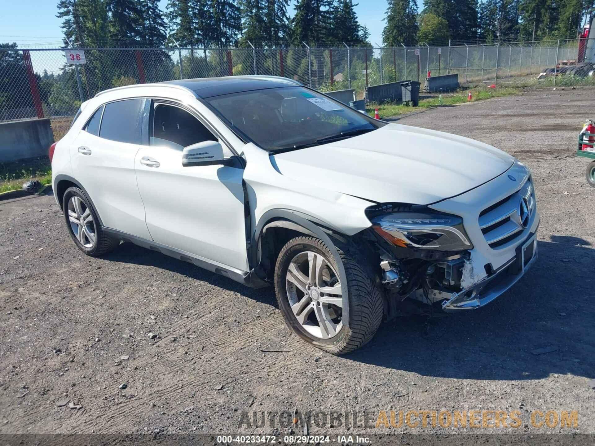 WDCTG4GB4FJ176554 MERCEDES-BENZ GLA 250 2015