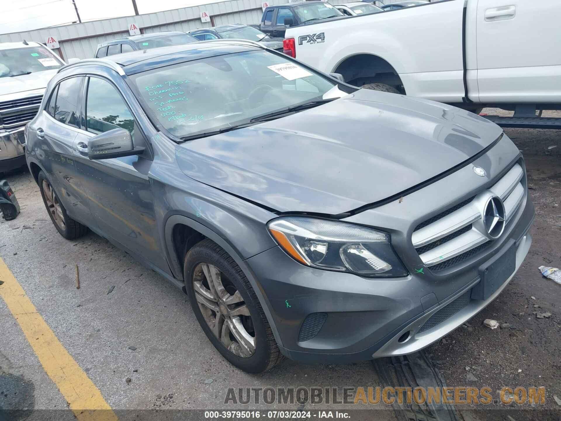 WDCTG4GB4GJ230209 MERCEDES-BENZ GLA 250 2016