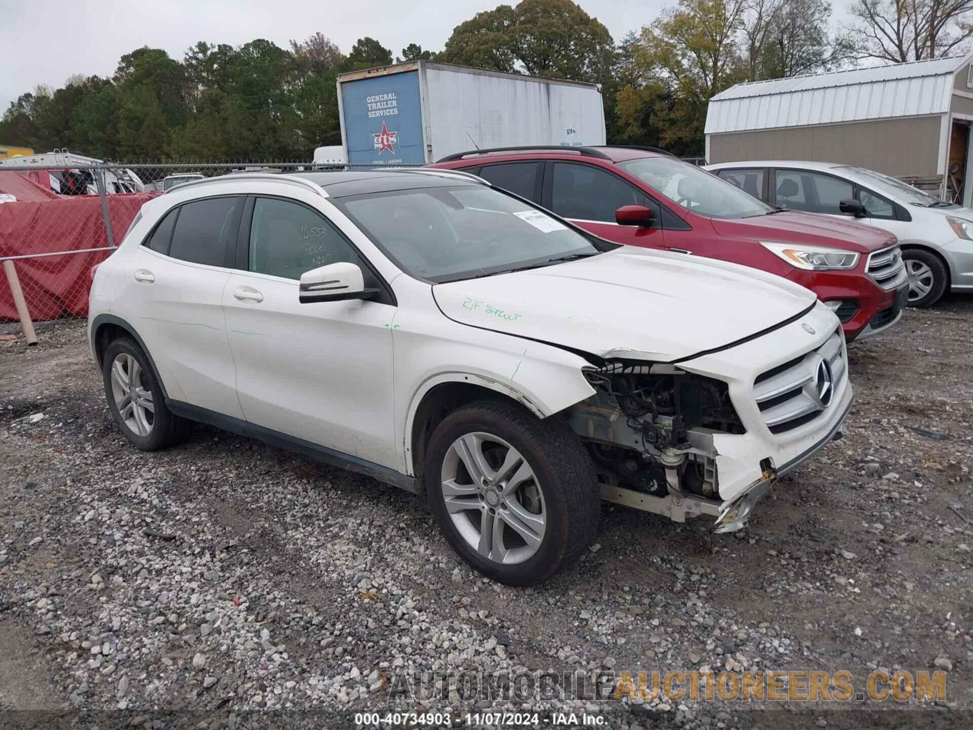 WDCTG4GB4HJ317416 MERCEDES-BENZ GLA 250 2017