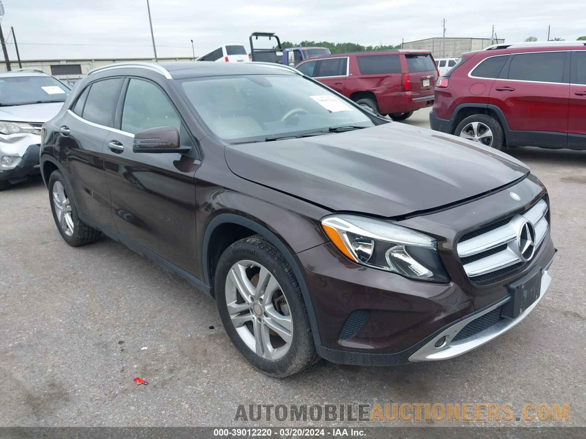 WDCTG4GB6FJ105095 MERCEDES-BENZ GLA 250 2015