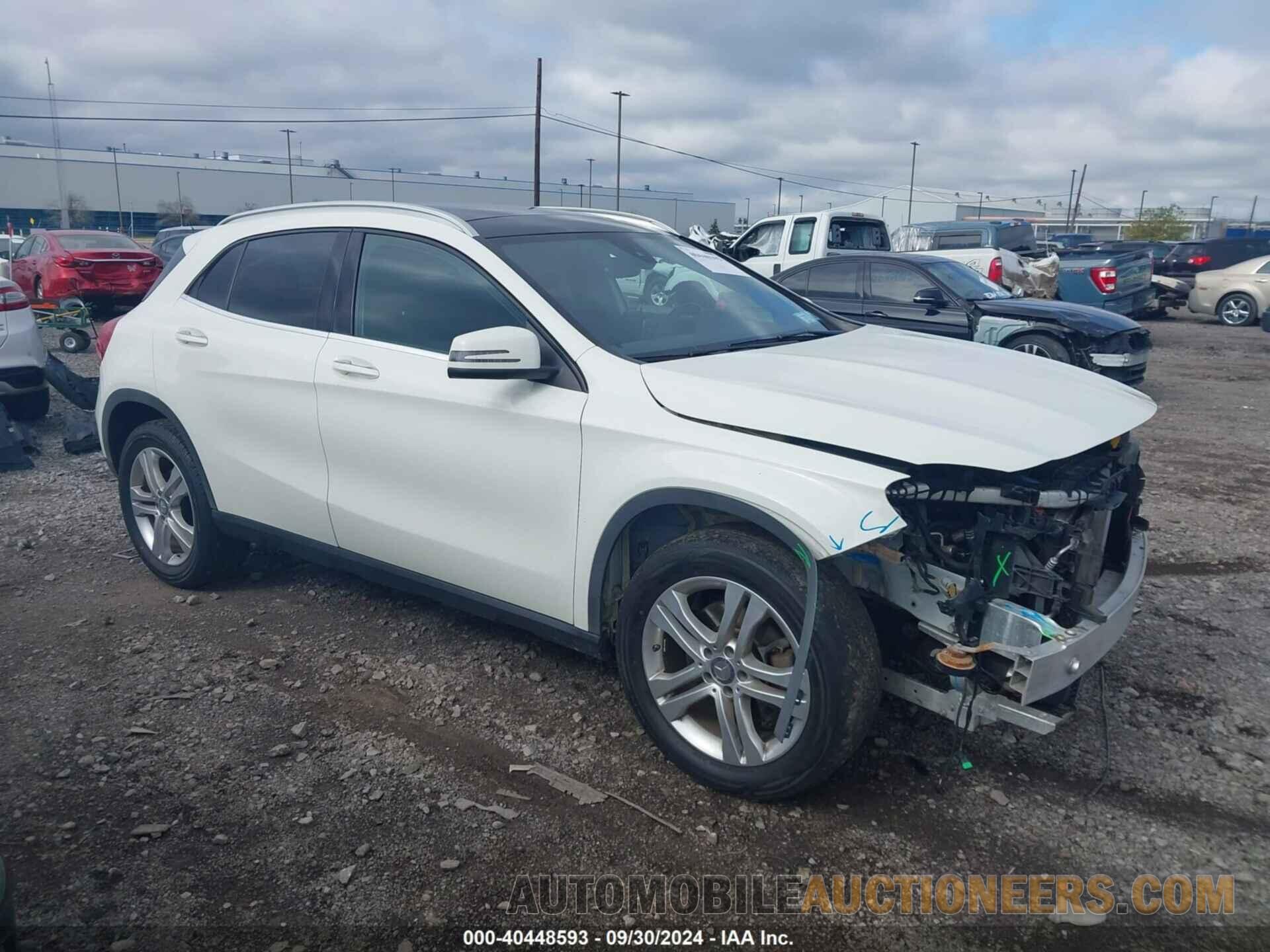 WDCTG4GB6GJ244337 MERCEDES-BENZ GLA 250 2016