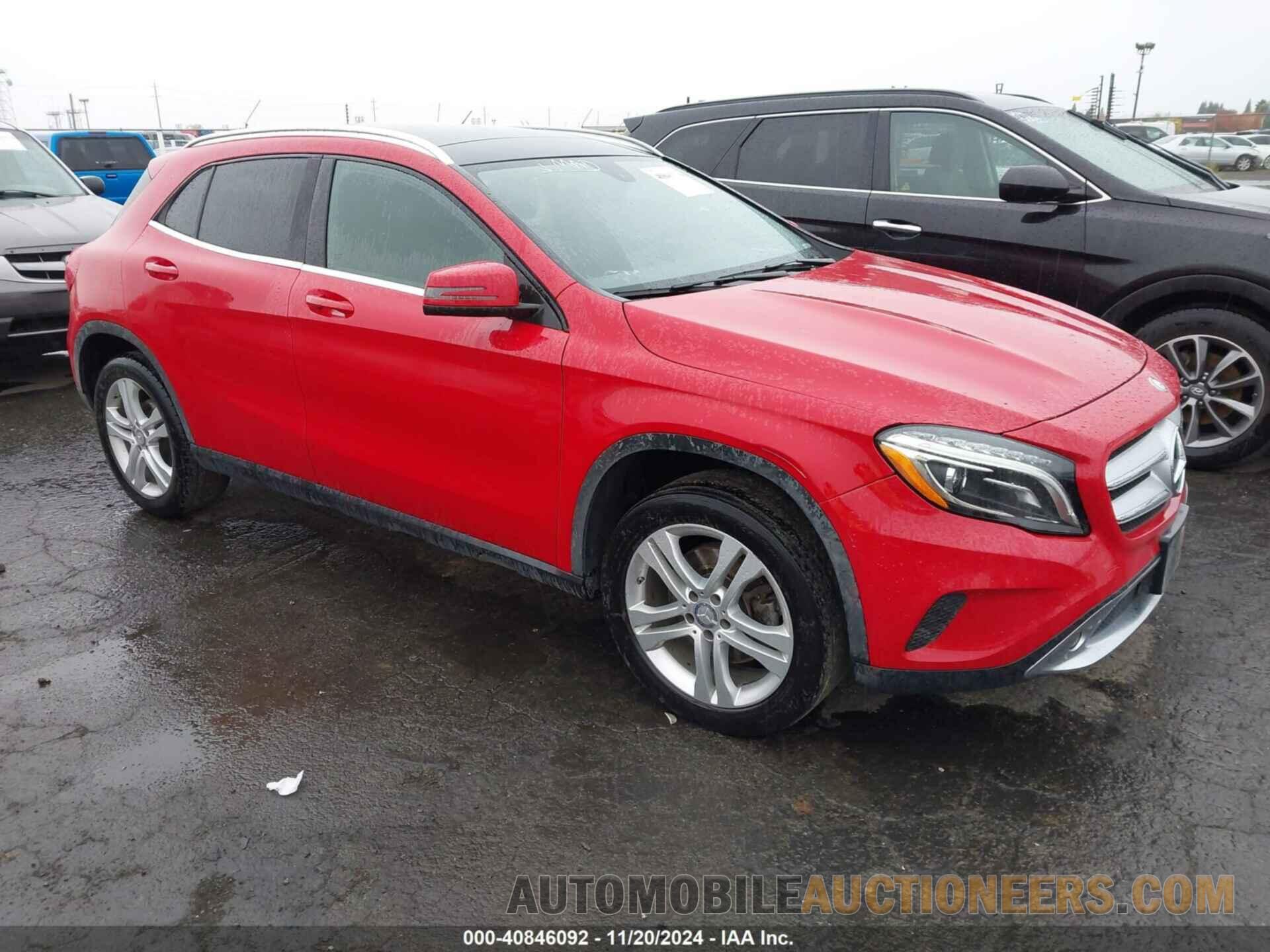 WDCTG4GB8FJ089773 MERCEDES-BENZ GLA 250 2015