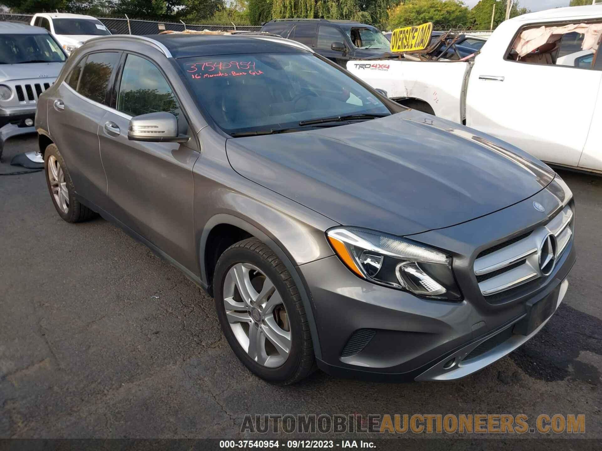 WDCTG4GB8GJ189521 MERCEDES-BENZ GLA 2016