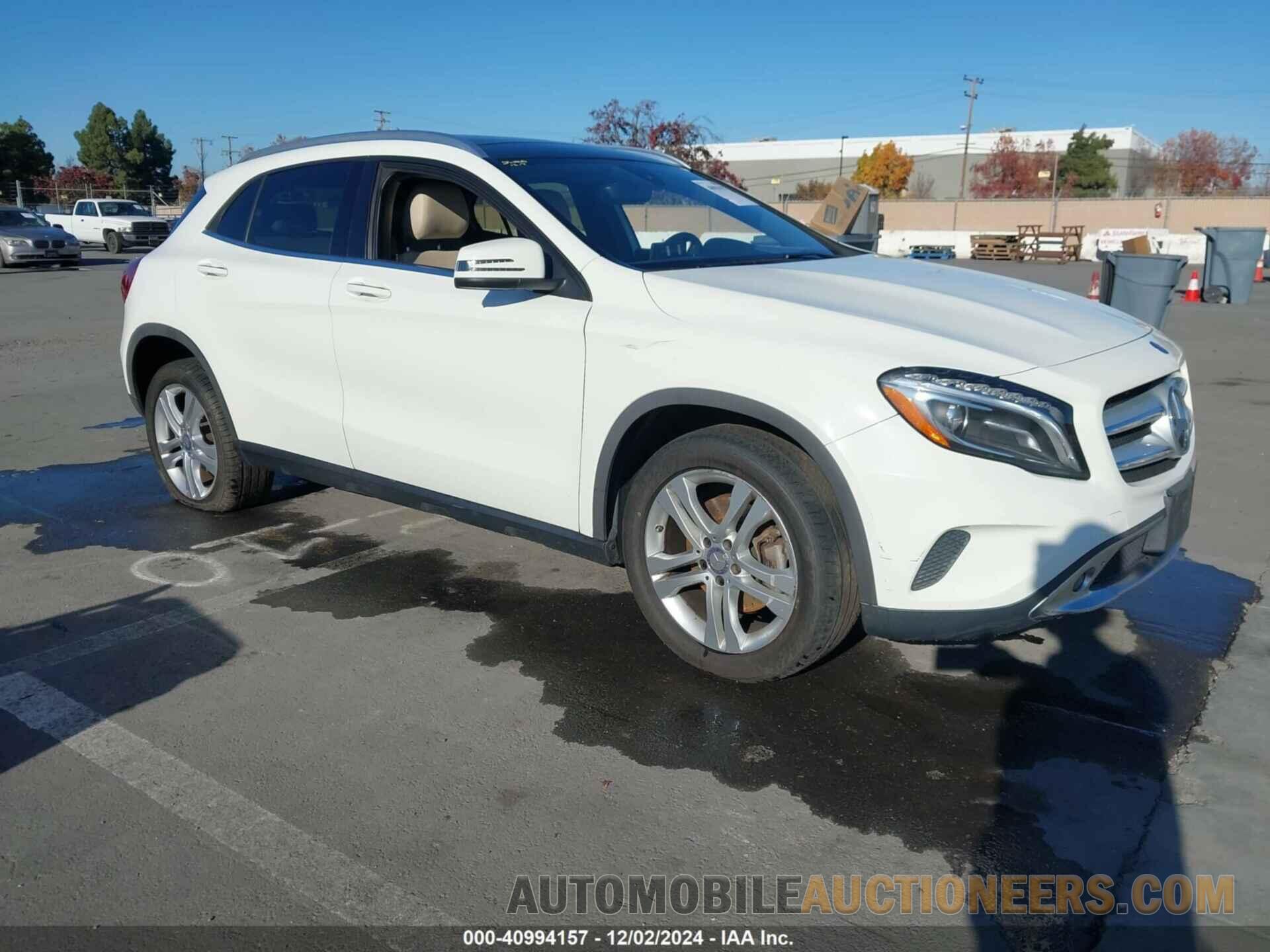 WDCTG4GBXGJ193246 MERCEDES-BENZ GLA 250 2016