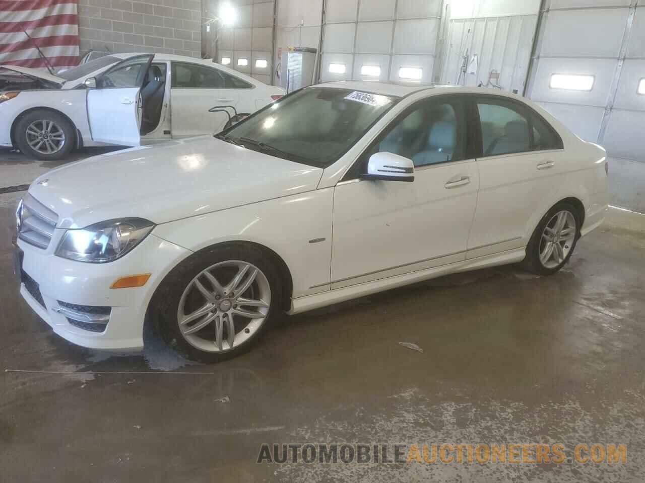 WDDGF4HB0CA614738 MERCEDES-BENZ C-CLASS 2012