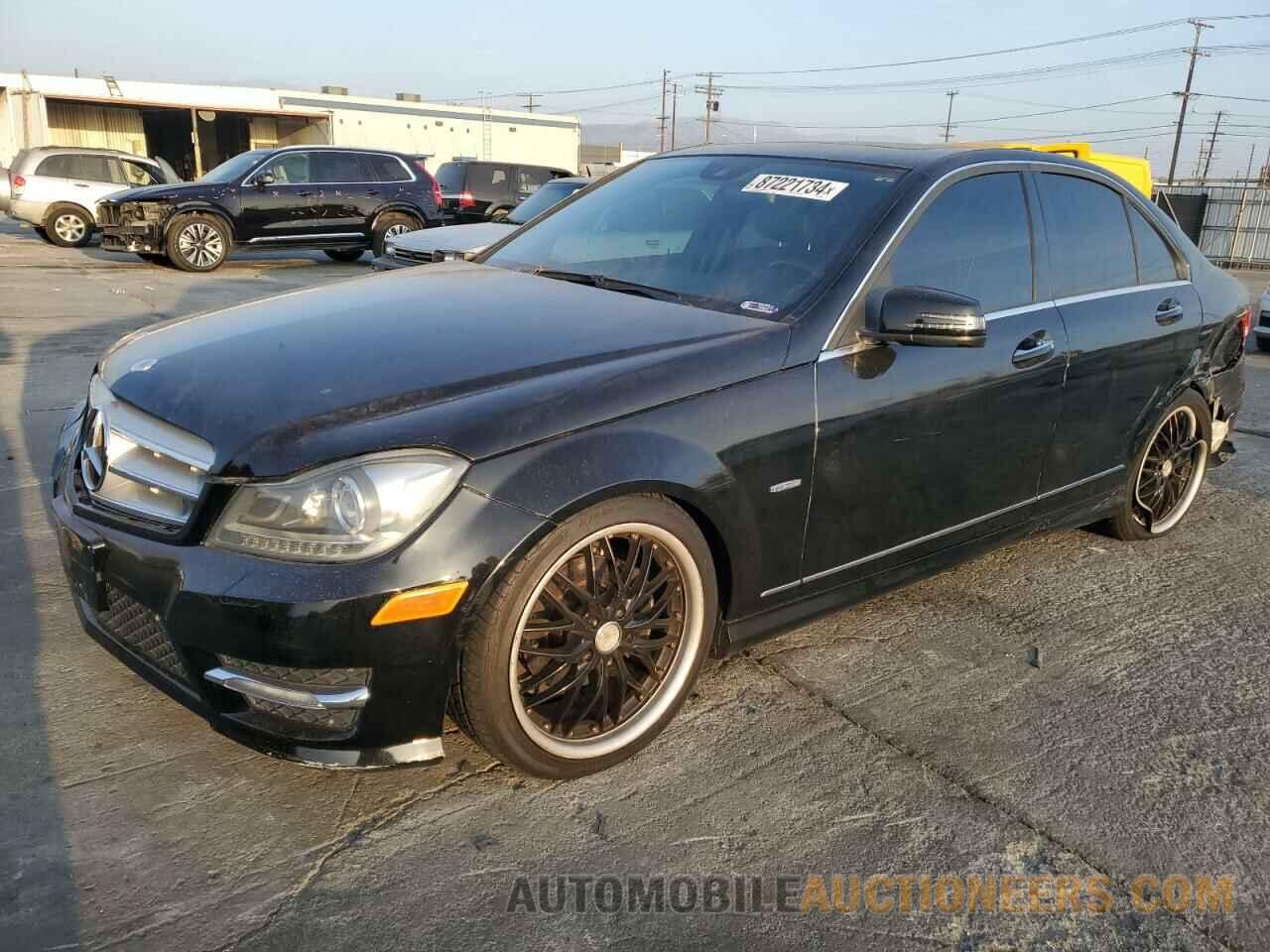 WDDGF4HB2CA644923 MERCEDES-BENZ C-CLASS 2012