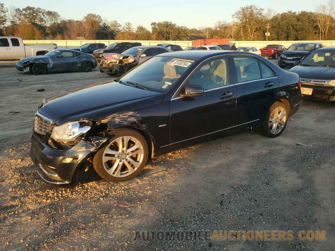 WDDGF4HB2CA664153 MERCEDES-BENZ C-CLASS 2012