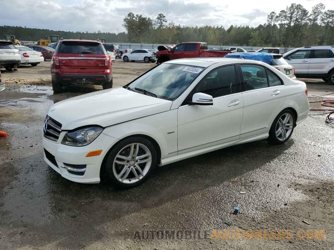 WDDGF4HB4CA621157 MERCEDES-BENZ C-CLASS 2012