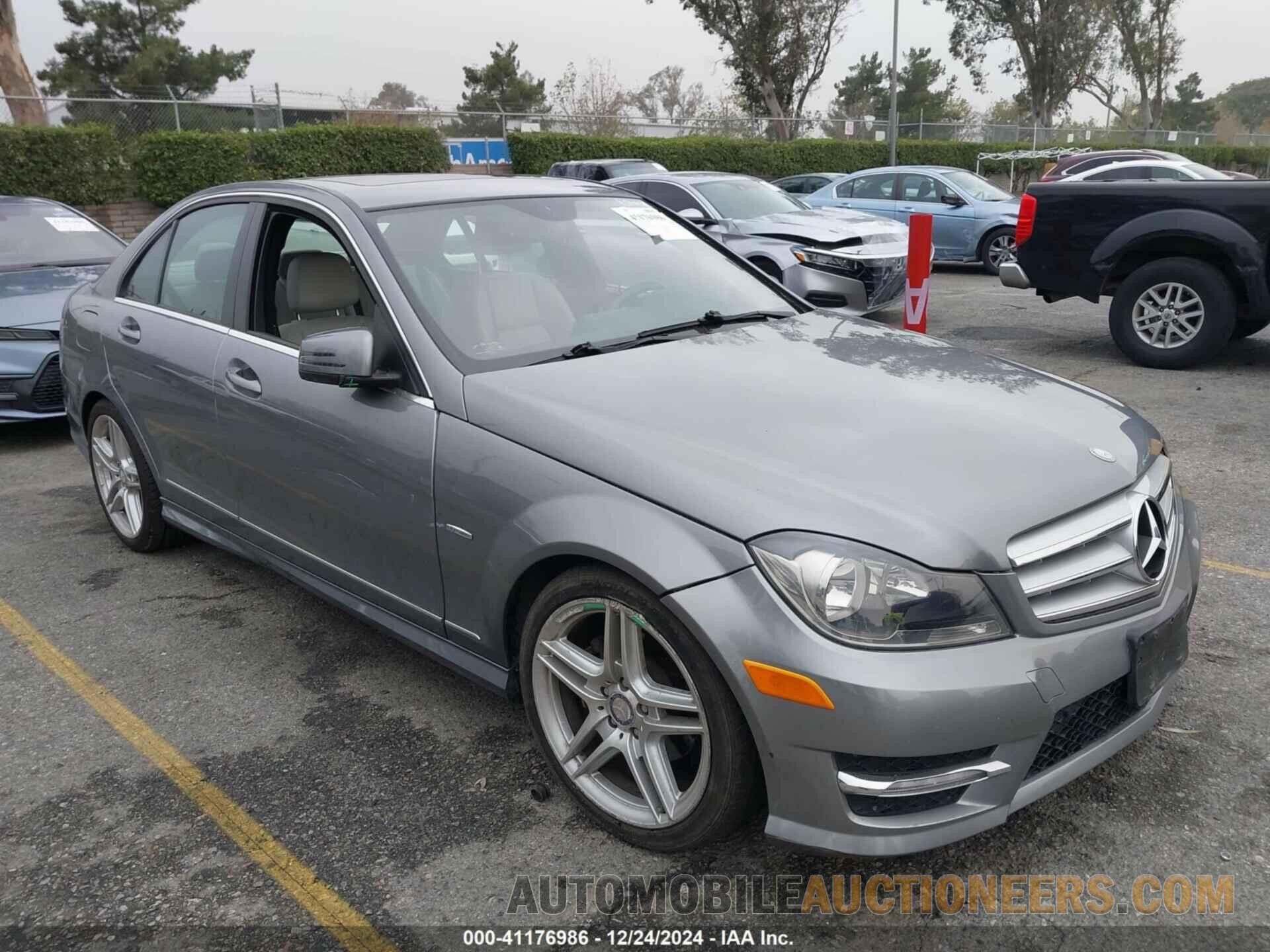 WDDGF4HB4CA643241 MERCEDES-BENZ C 250 2012