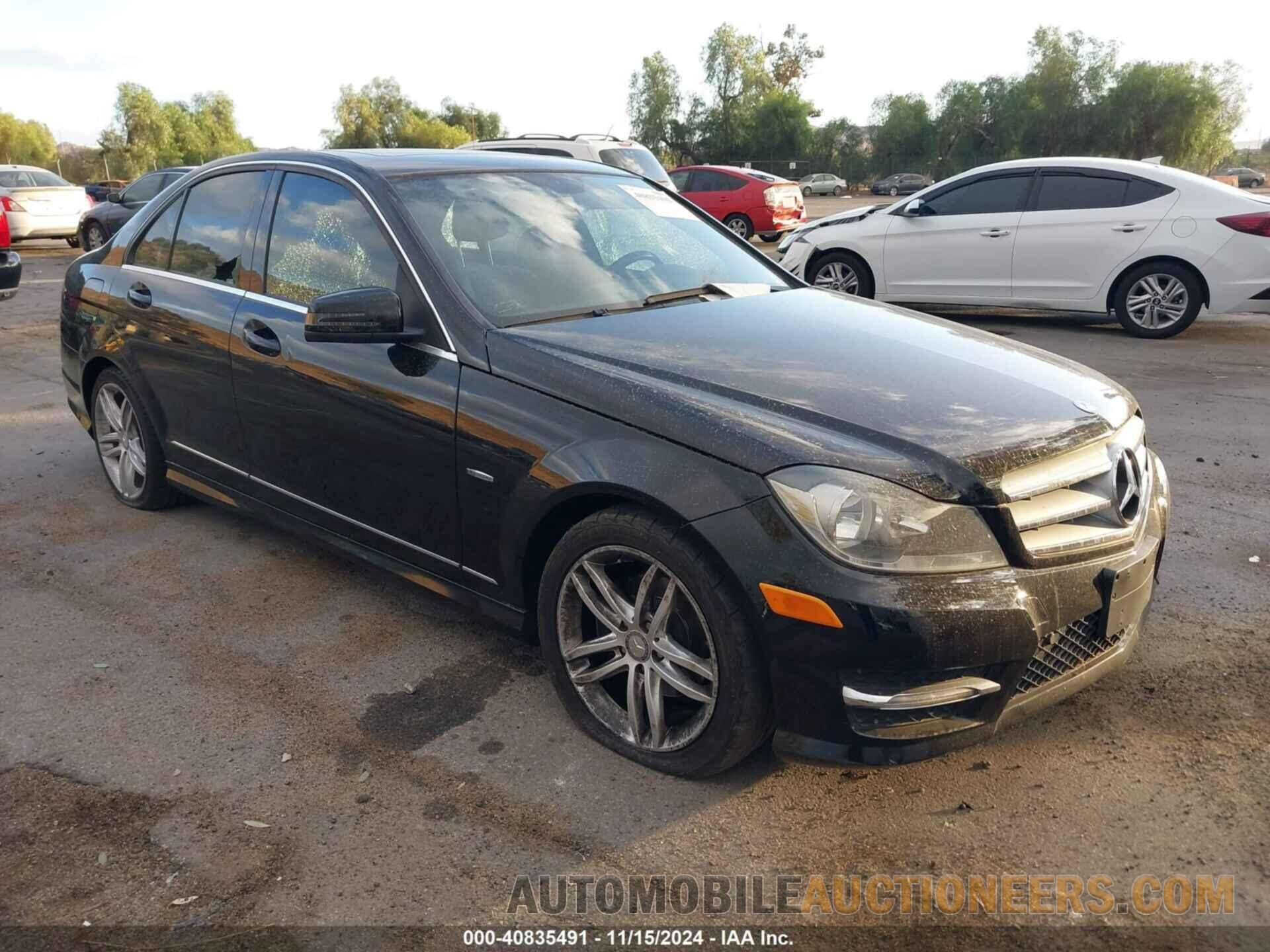 WDDGF4HB4CA711909 MERCEDES-BENZ C 2012