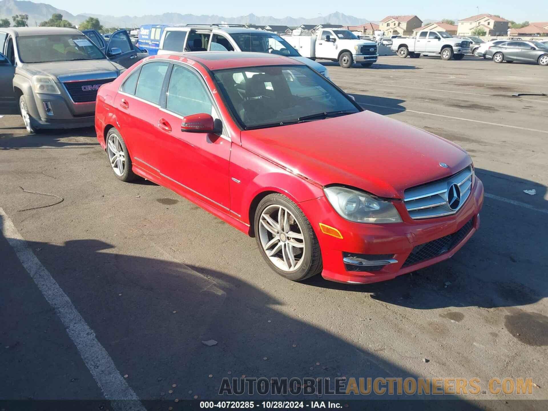 WDDGF4HB4CF851459 MERCEDES-BENZ C 250 2012