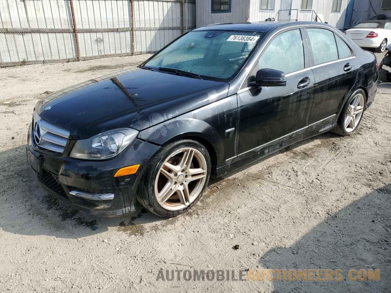 WDDGF4HB5CA597807 MERCEDES-BENZ C-CLASS 2012