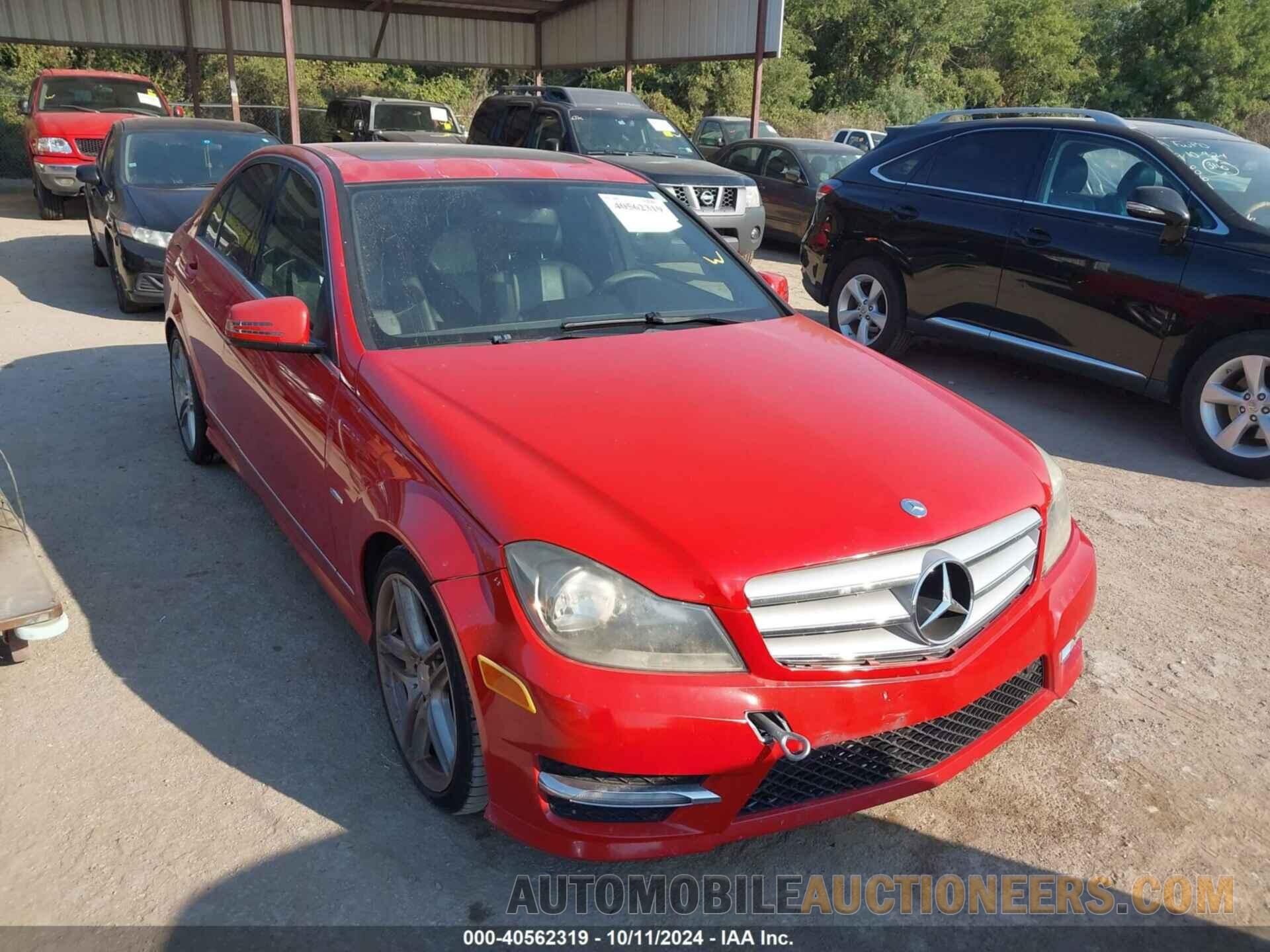 WDDGF4HB6CA613271 MERCEDES-BENZ C 250 2012