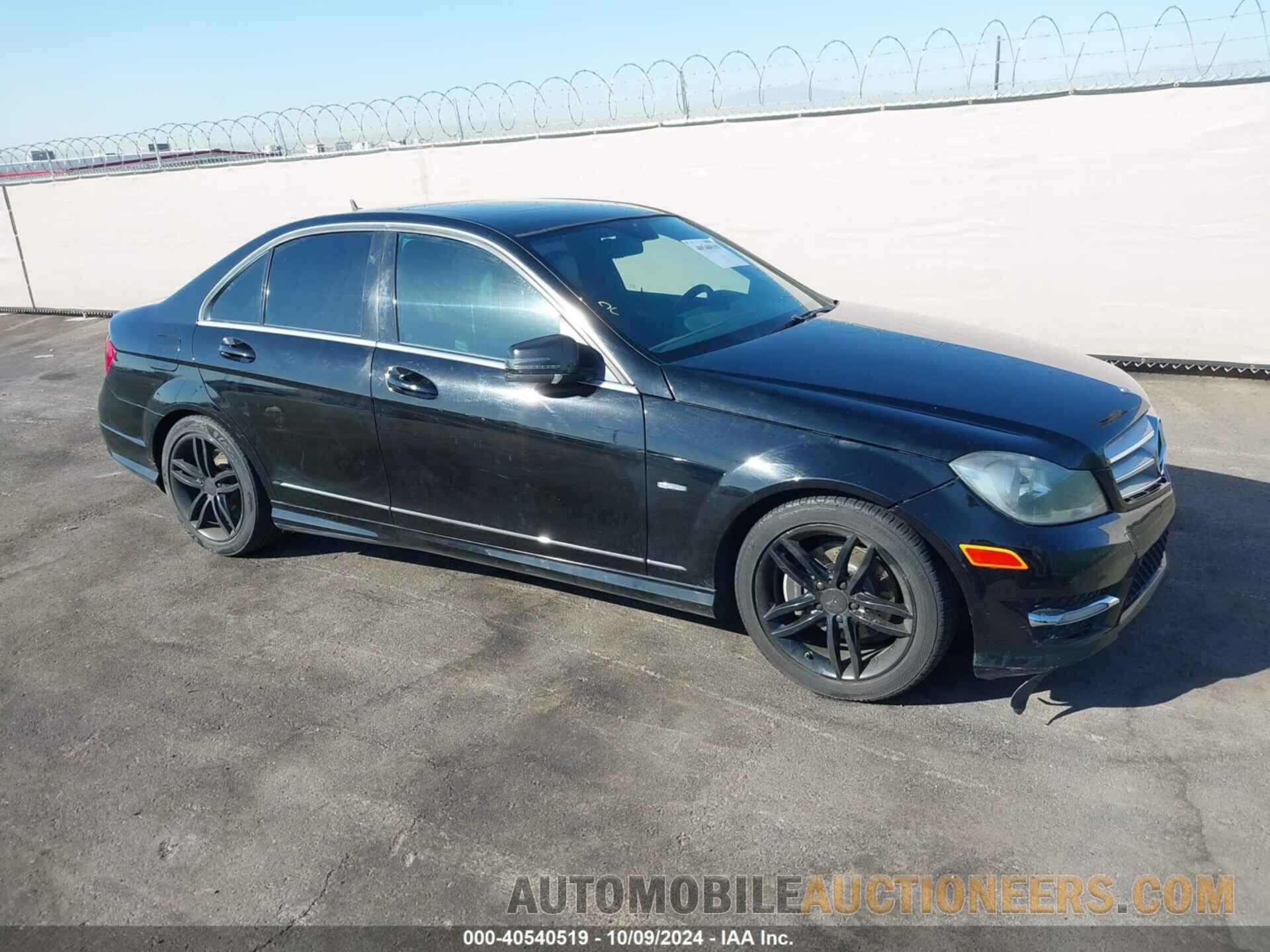 WDDGF4HB6CA643693 MERCEDES-BENZ C 250 2012