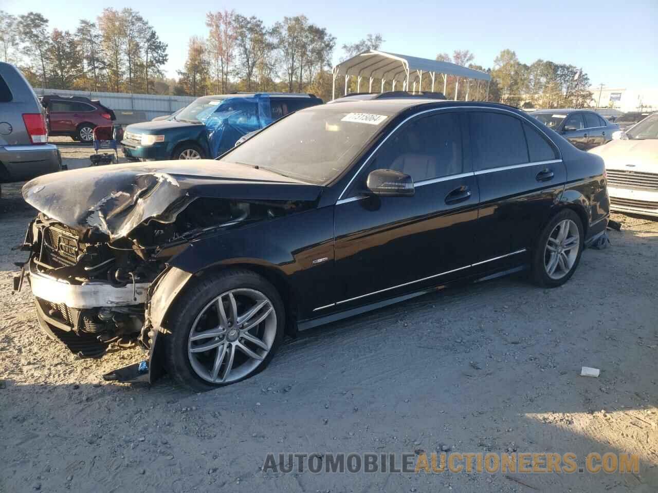 WDDGF4HB6CR218024 MERCEDES-BENZ C-CLASS 2012