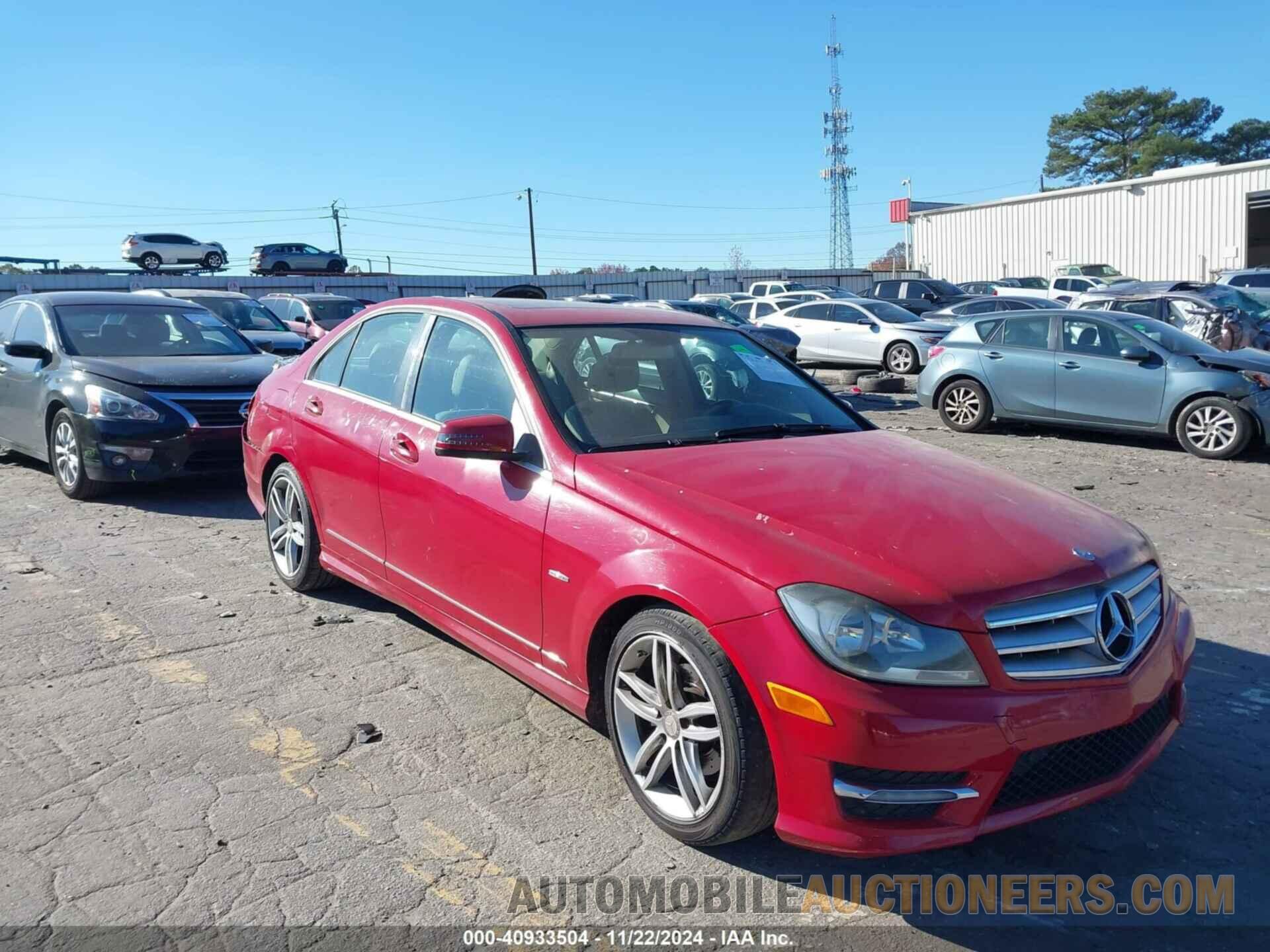 WDDGF4HBXCA640294 MERCEDES-BENZ C 250 2012