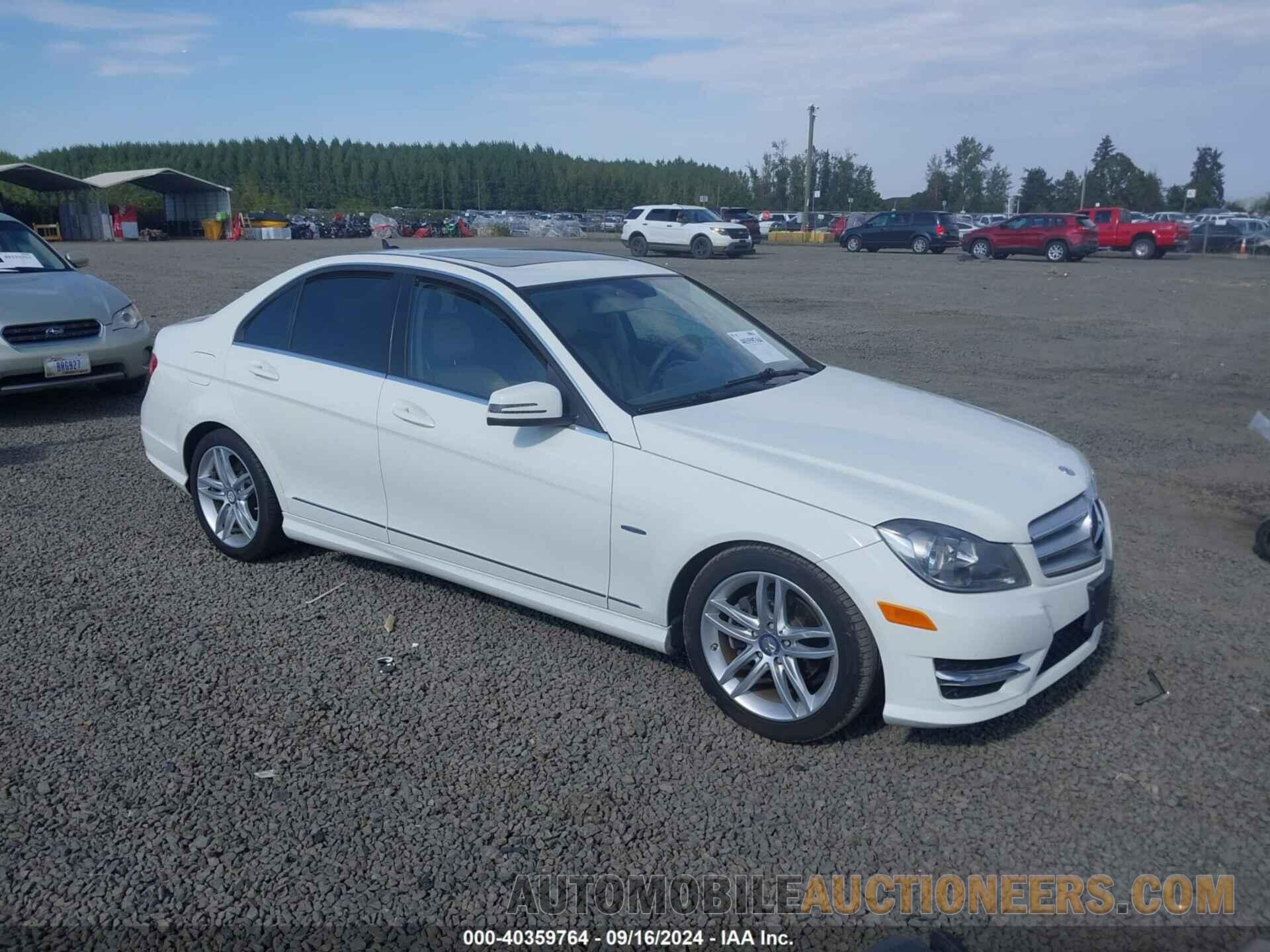 WDDGF4HBXCR194553 MERCEDES-BENZ C 250 2012