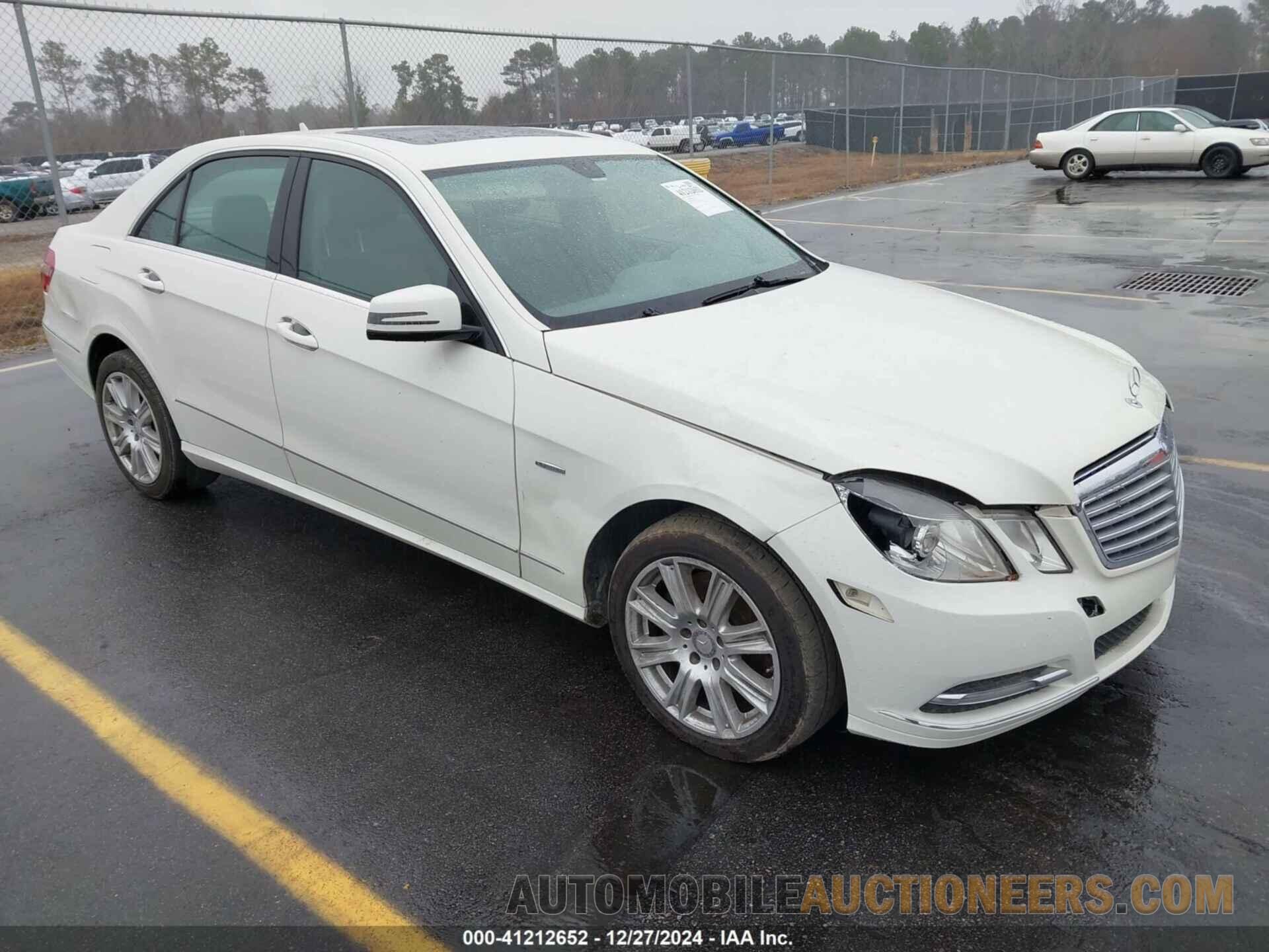 WDDHF8JB1CA627228 MERCEDES-BENZ E 350 2012