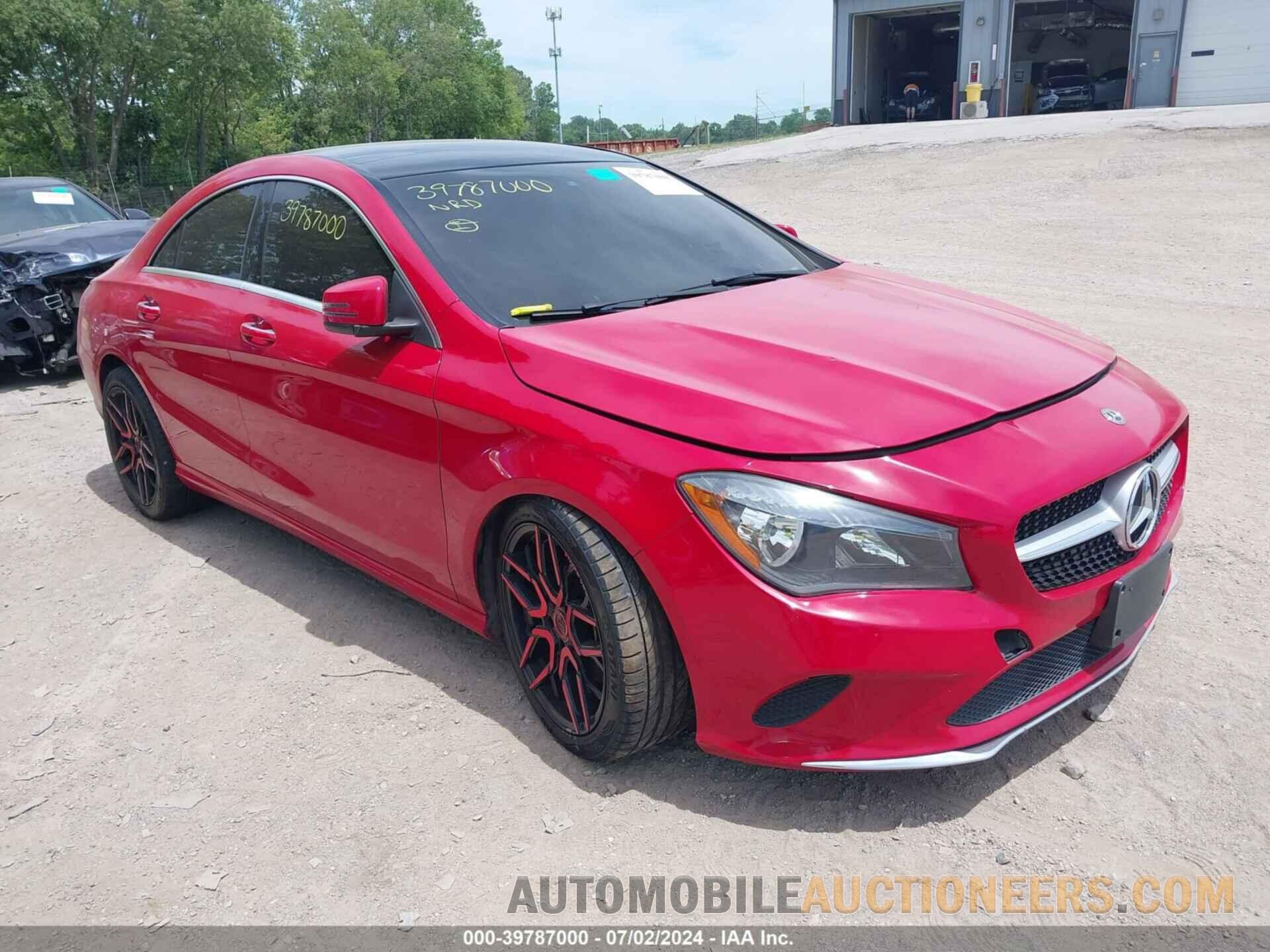 WDDSJ4GBXJN657791 MERCEDES-BENZ CLA 250 2018