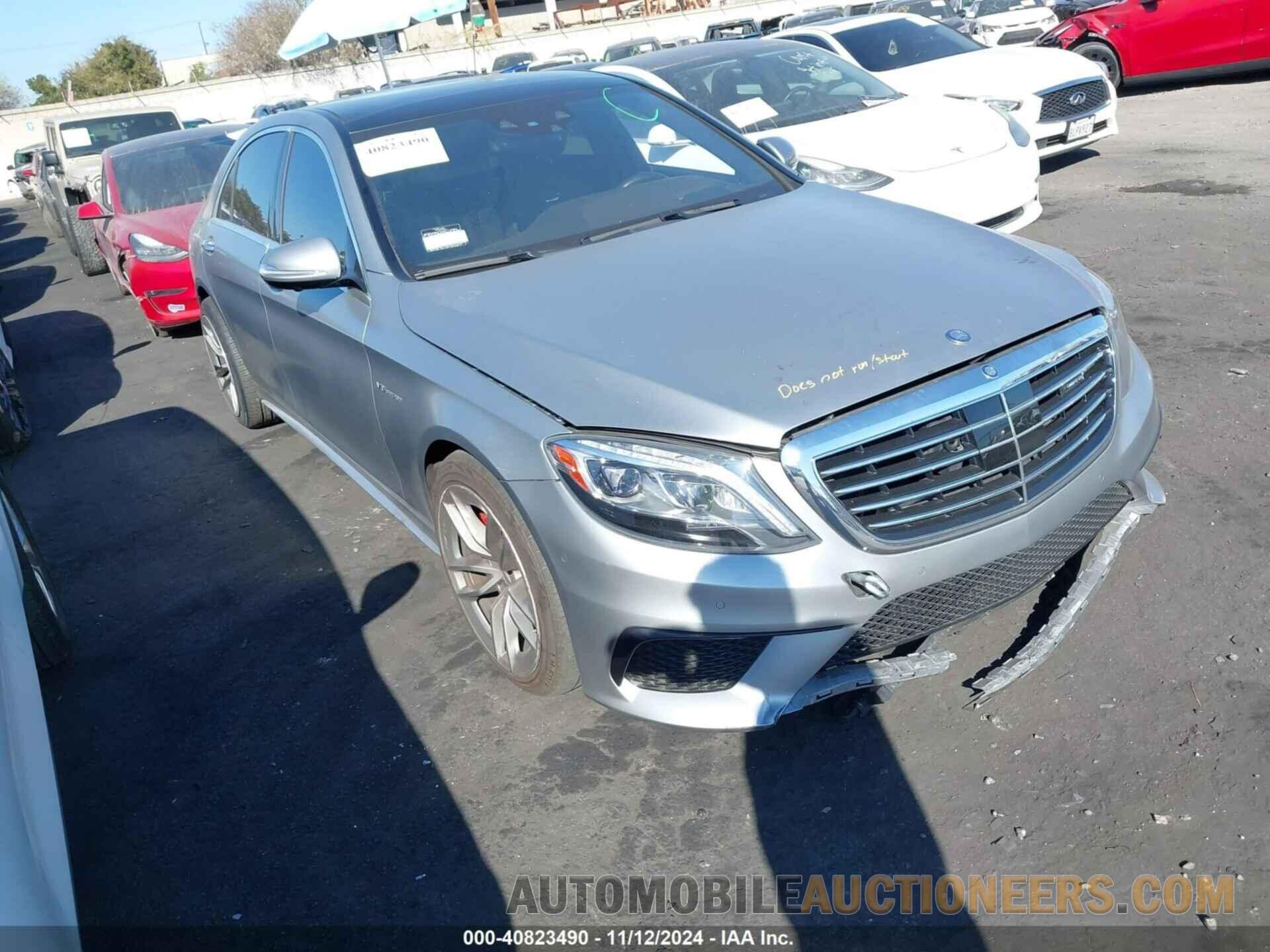 WDDUG7JB9FA145777 MERCEDES-BENZ S 63 AMG 2015