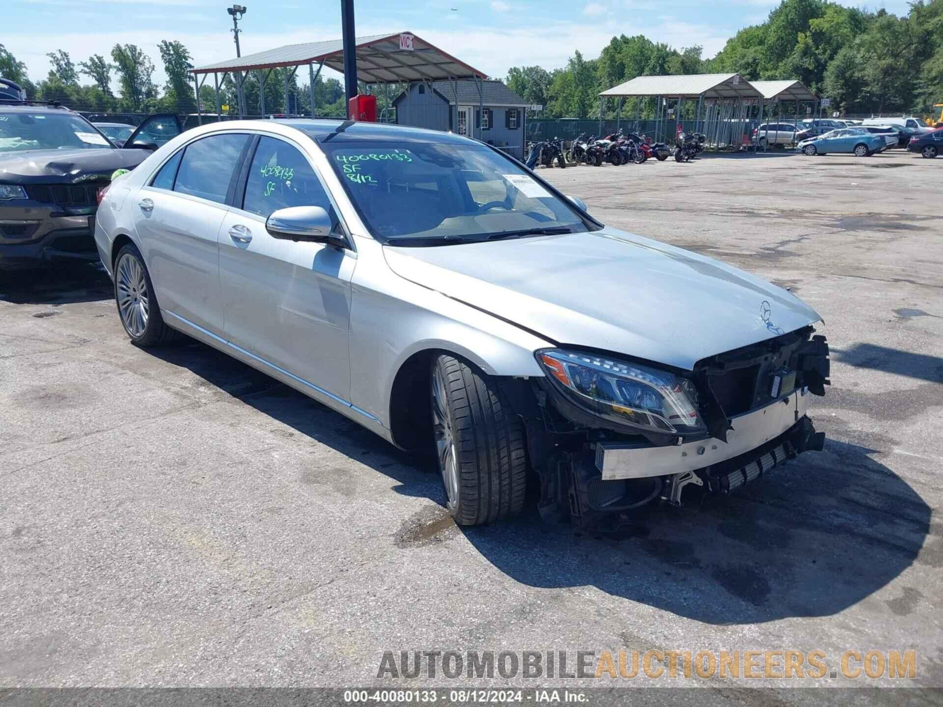 WDDUG8CB0FA109737 MERCEDES-BENZ S 550 2015