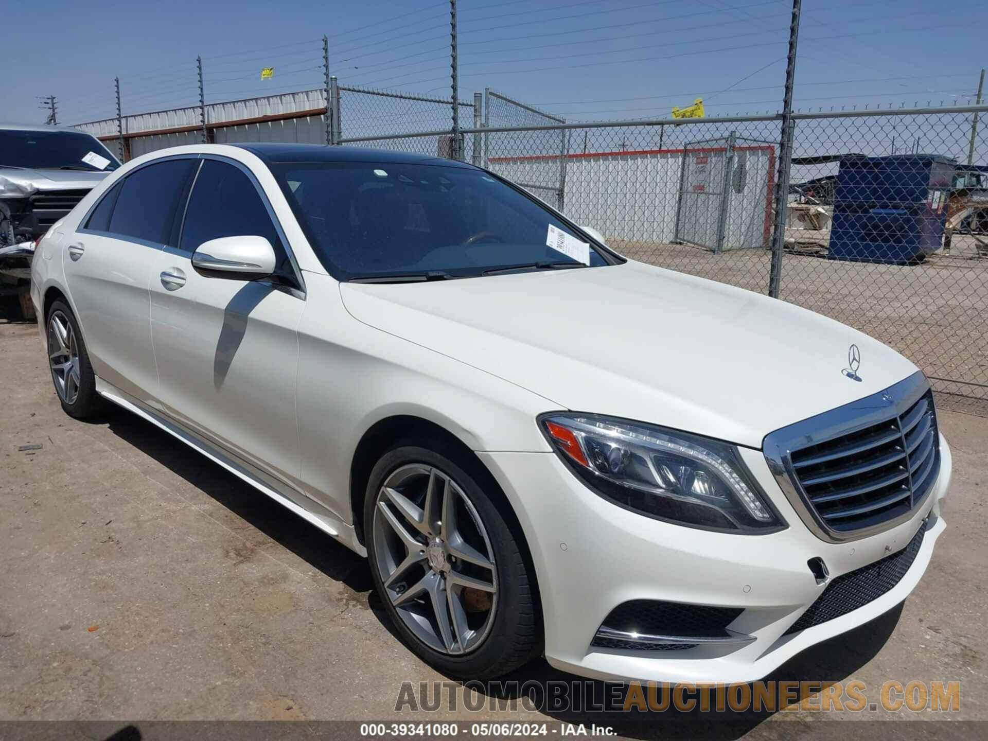 WDDUG8FB6FA203519 MERCEDES-BENZ S 550 2015