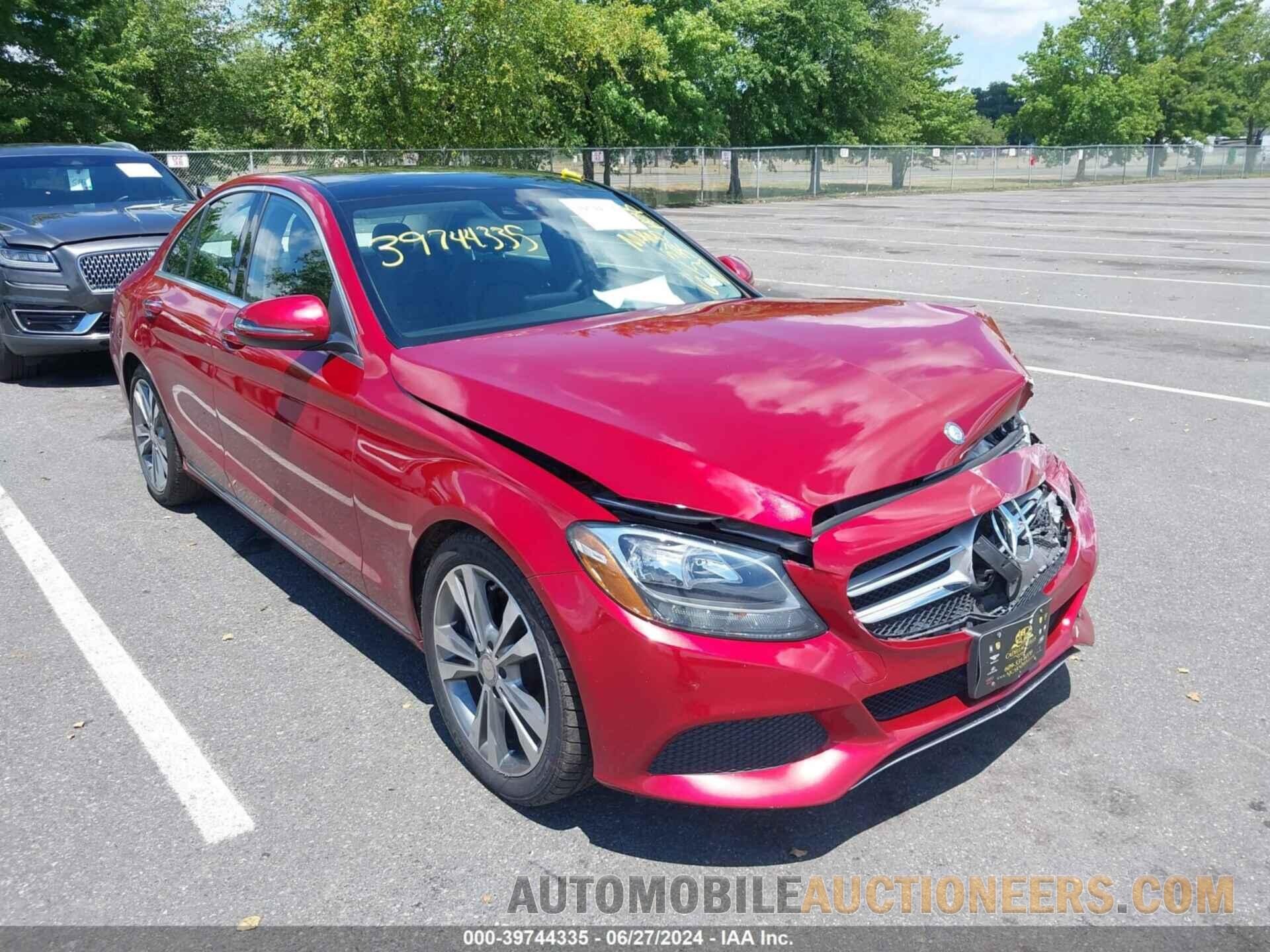 WDDWF4JB4GR159907 MERCEDES-BENZ C 300 2016