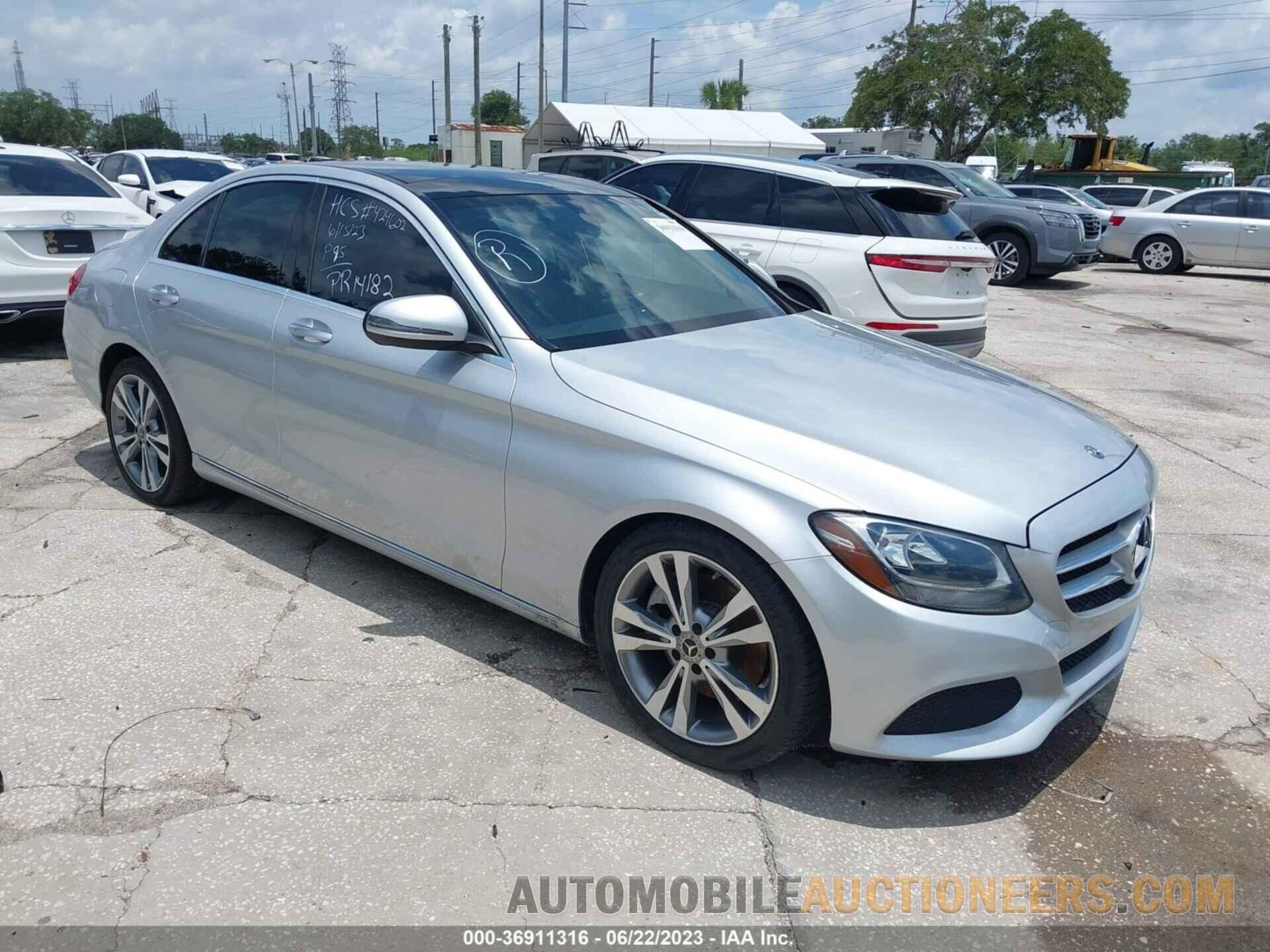 WDDWF4JB6JR345424 MERCEDES-BENZ C-CLASS 2018