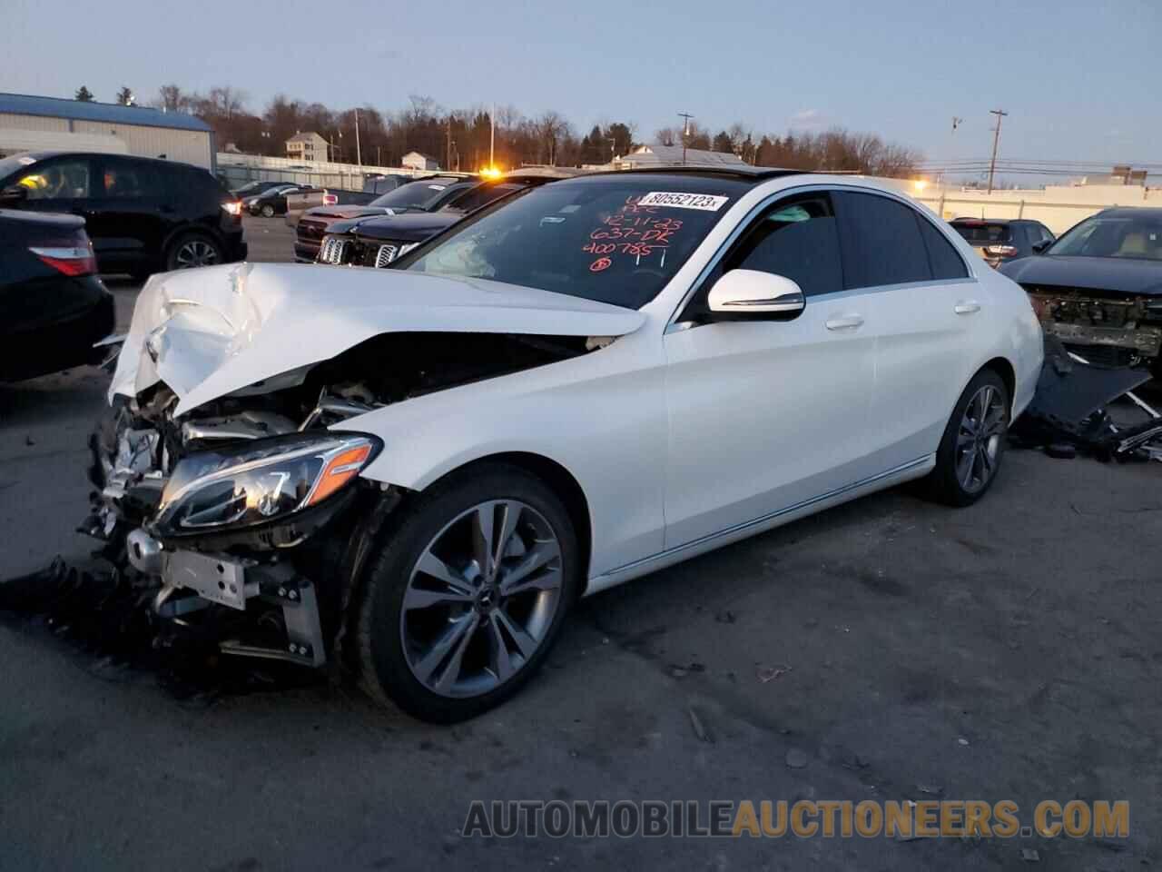 WDDWF4JB7JR400785 MERCEDES-BENZ C-CLASS 2018