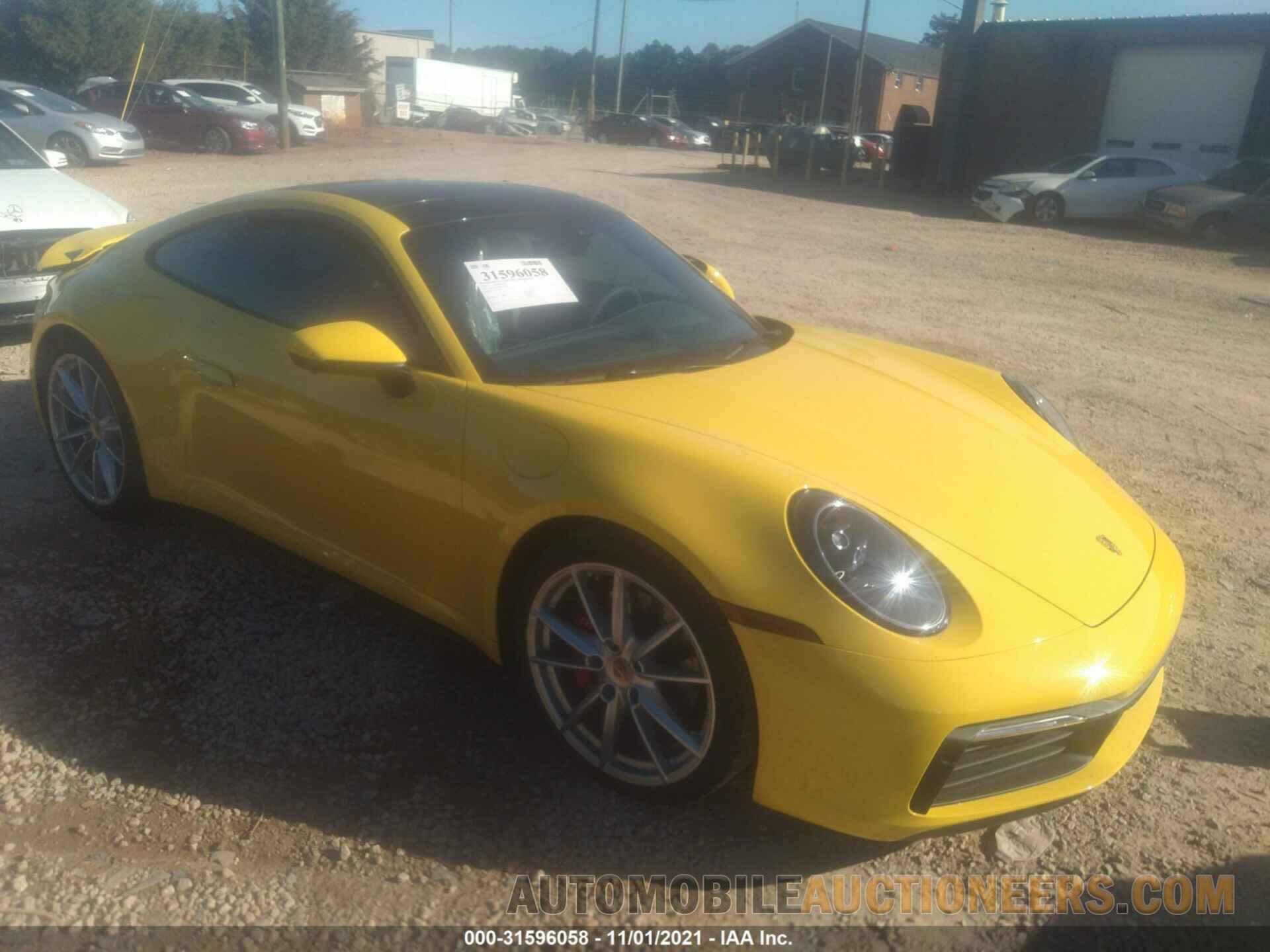 WP0AB2A94MS222980 PORSCHE 911 2021