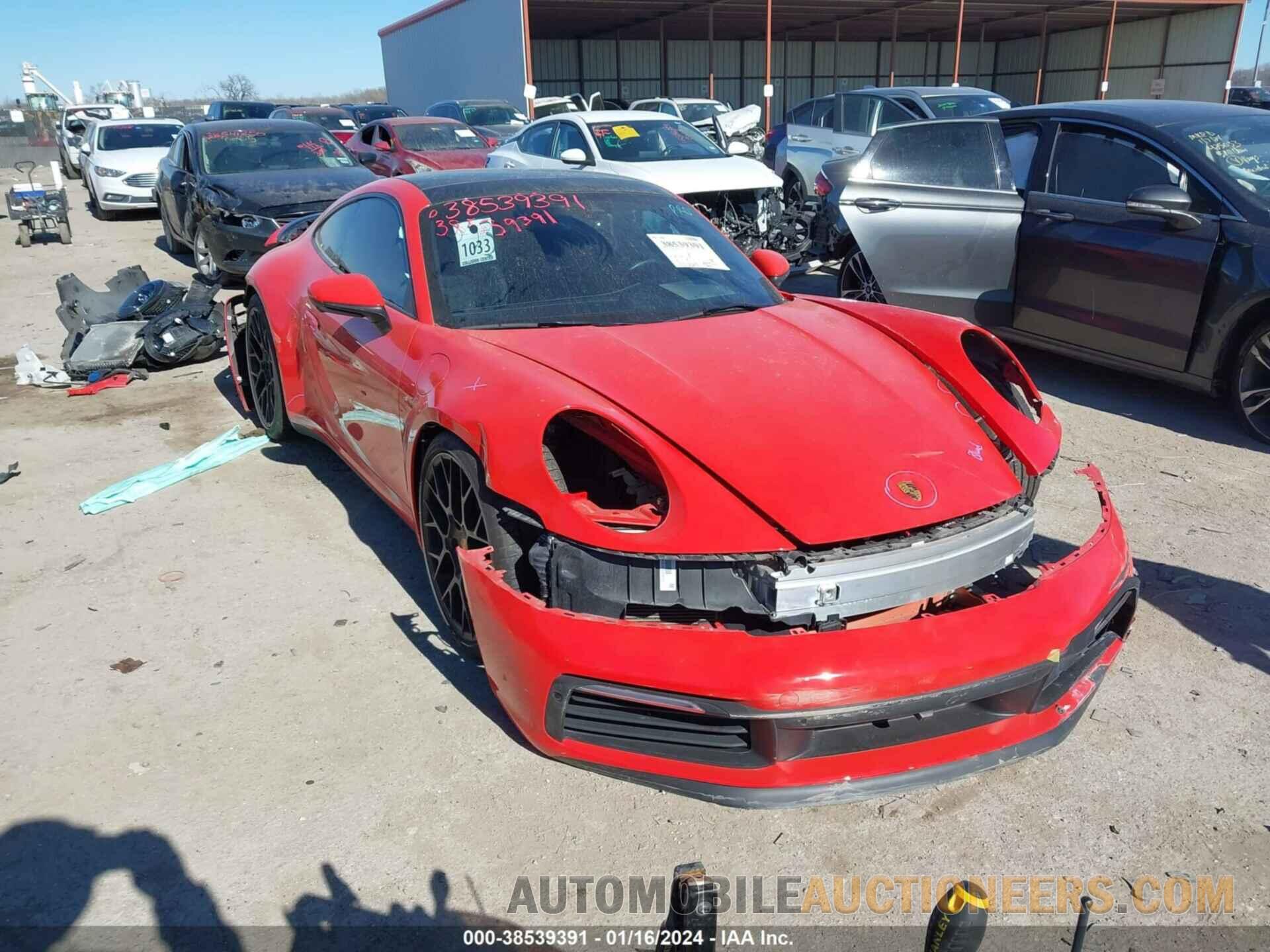 WP0AB2A96NS221394 PORSCHE 911 2022