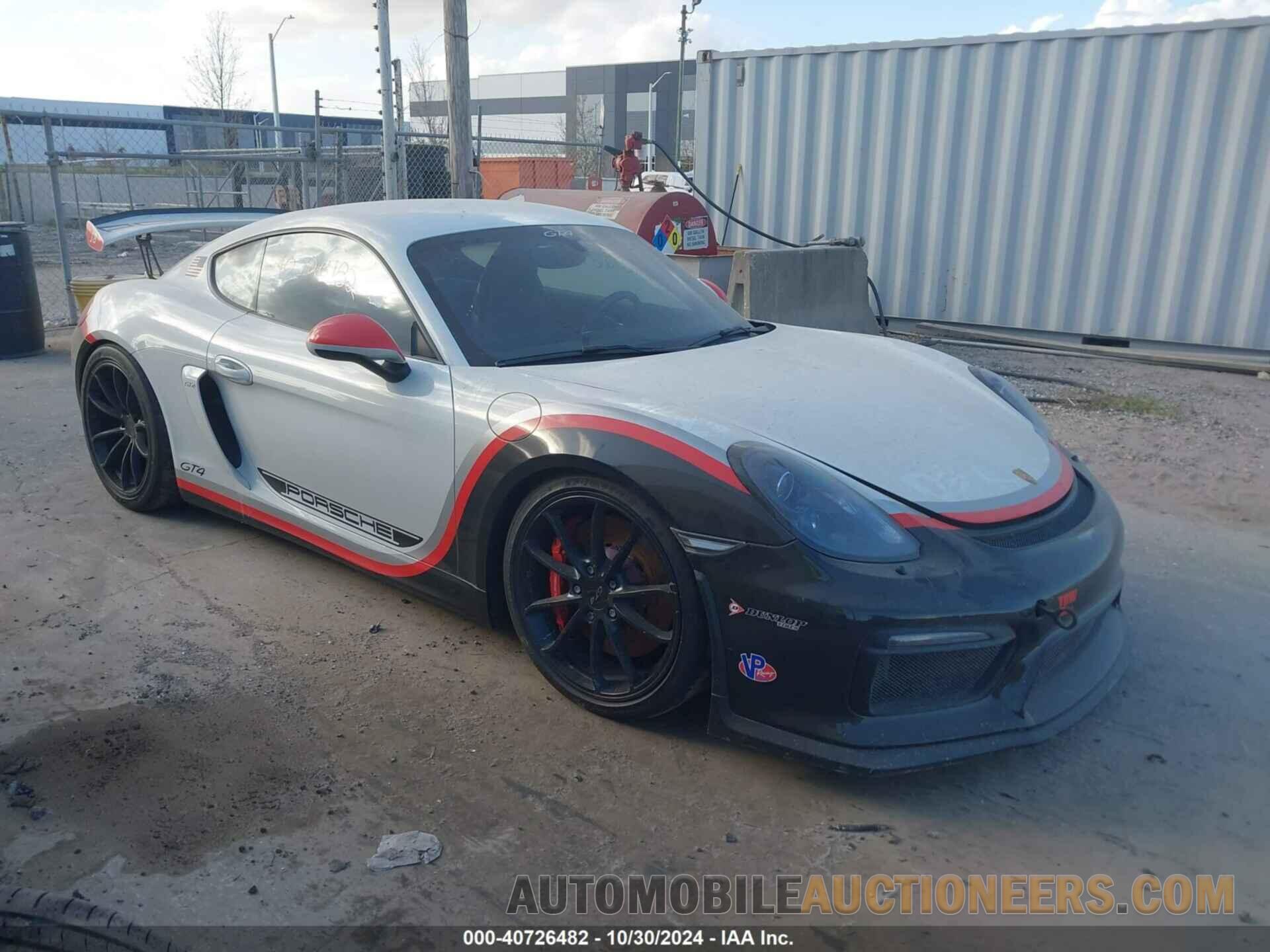 WP0AC2A81GK192202 PORSCHE CAYMAN 2016