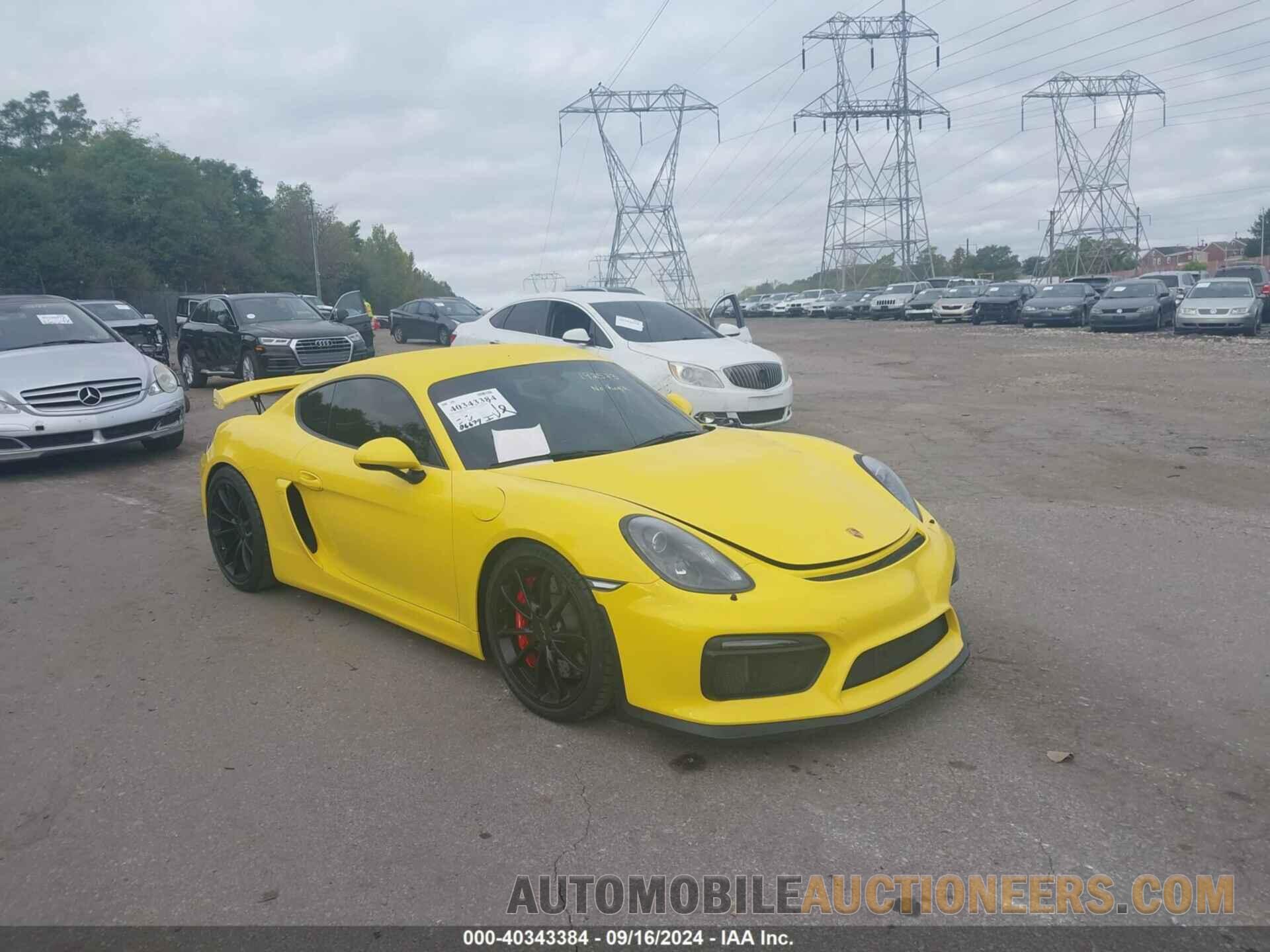 WP0AC2A83GK192573 PORSCHE CAYMAN 2016