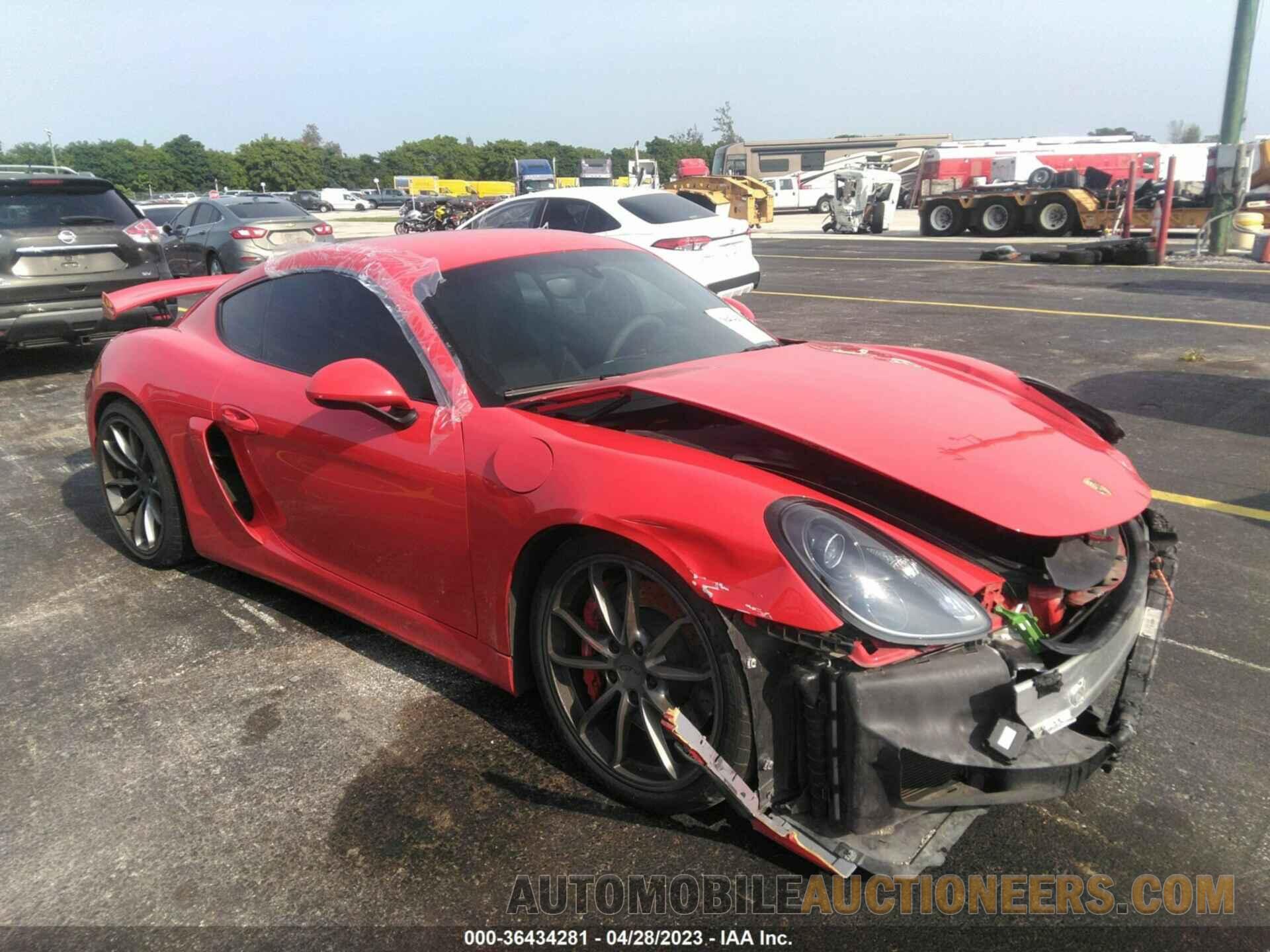 WP0AC2A84GK191352 PORSCHE CAYMAN 2016