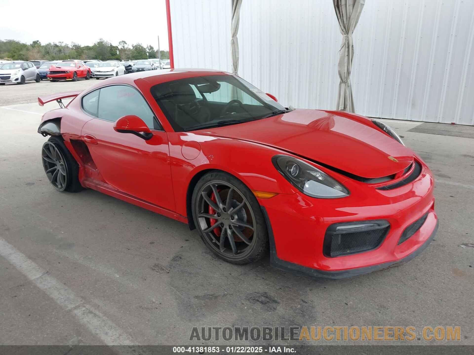 WP0AC2A89GK191511 PORSCHE CAYMAN 2016