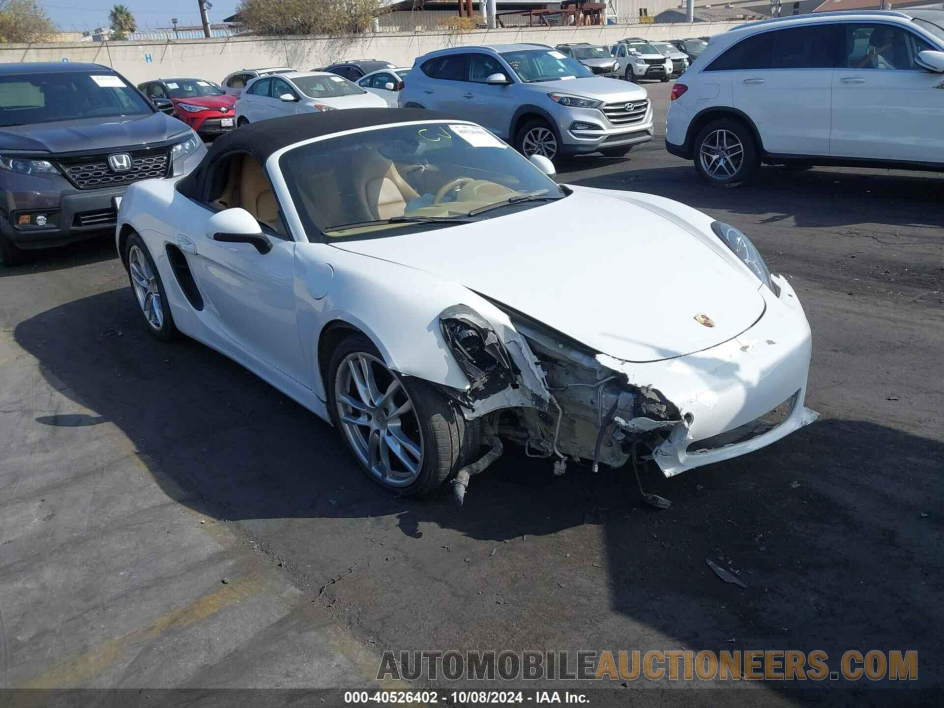 WP0CA2A83GS120562 PORSCHE BOXSTER 2016