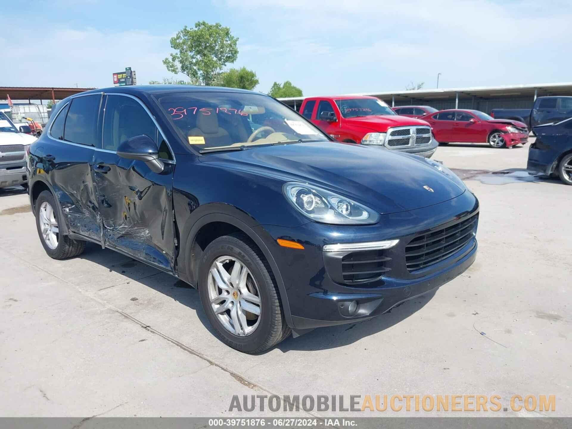 WP1AA2A26GLA10939 PORSCHE CAYENNE 2016