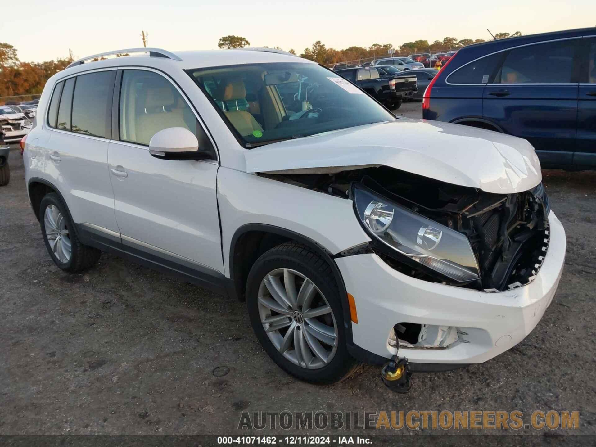 WVGBV7AXXCW538734 VOLKSWAGEN TIGUAN 2012