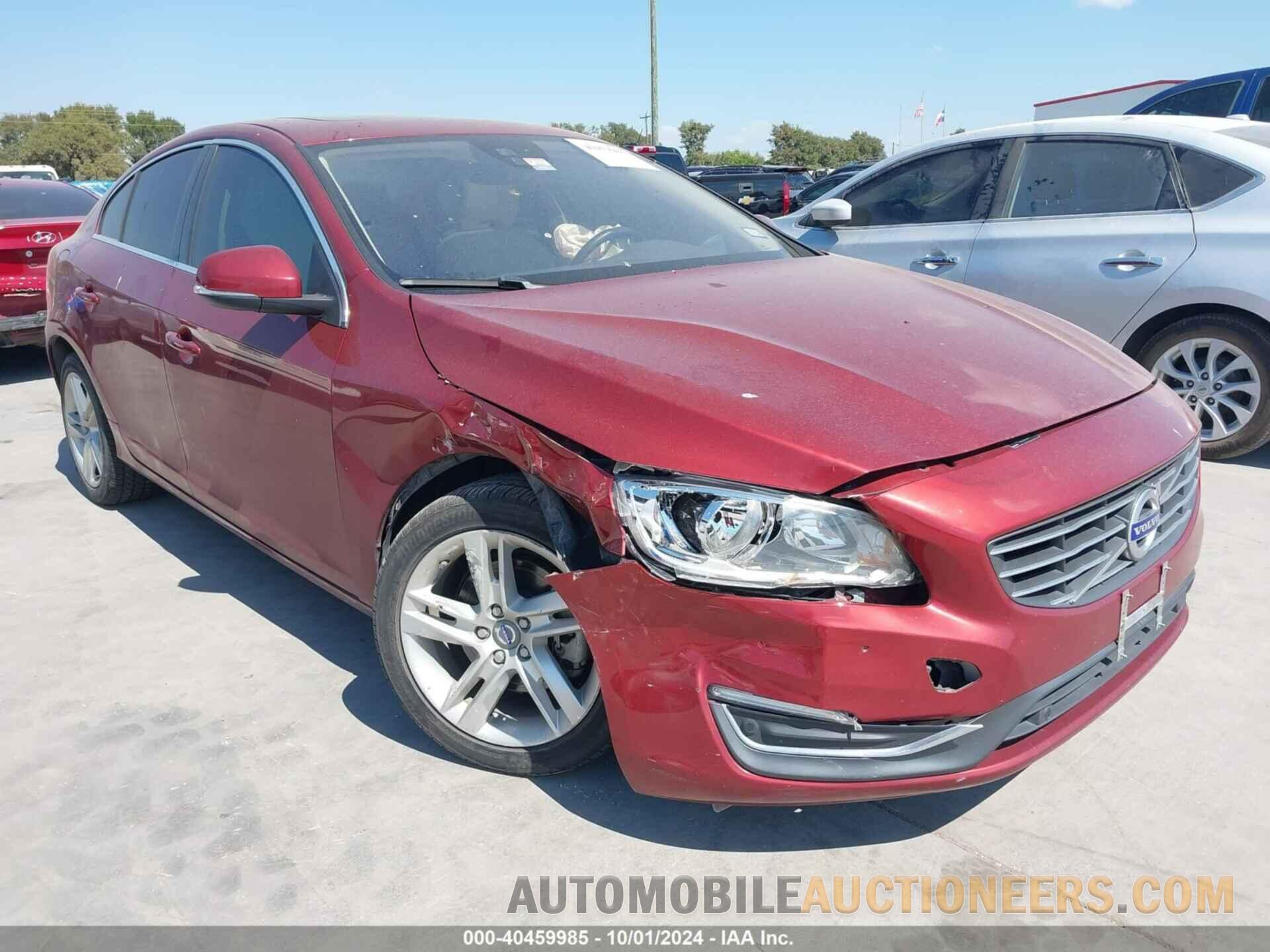 YV140MFK2F1334075 VOLVO S60 2015